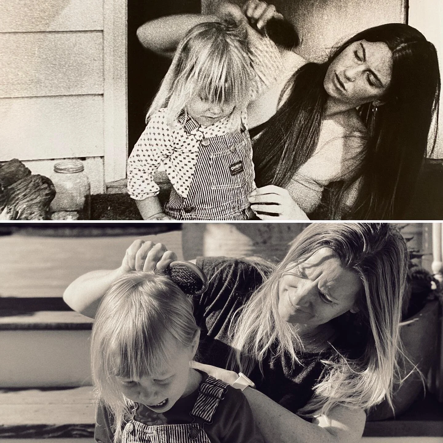 circa 1977 &amp; 2020. Though I&rsquo;ve got twenty years on my mother here.

#likemotherlikedaughter #tangles #oshkoshbgosh