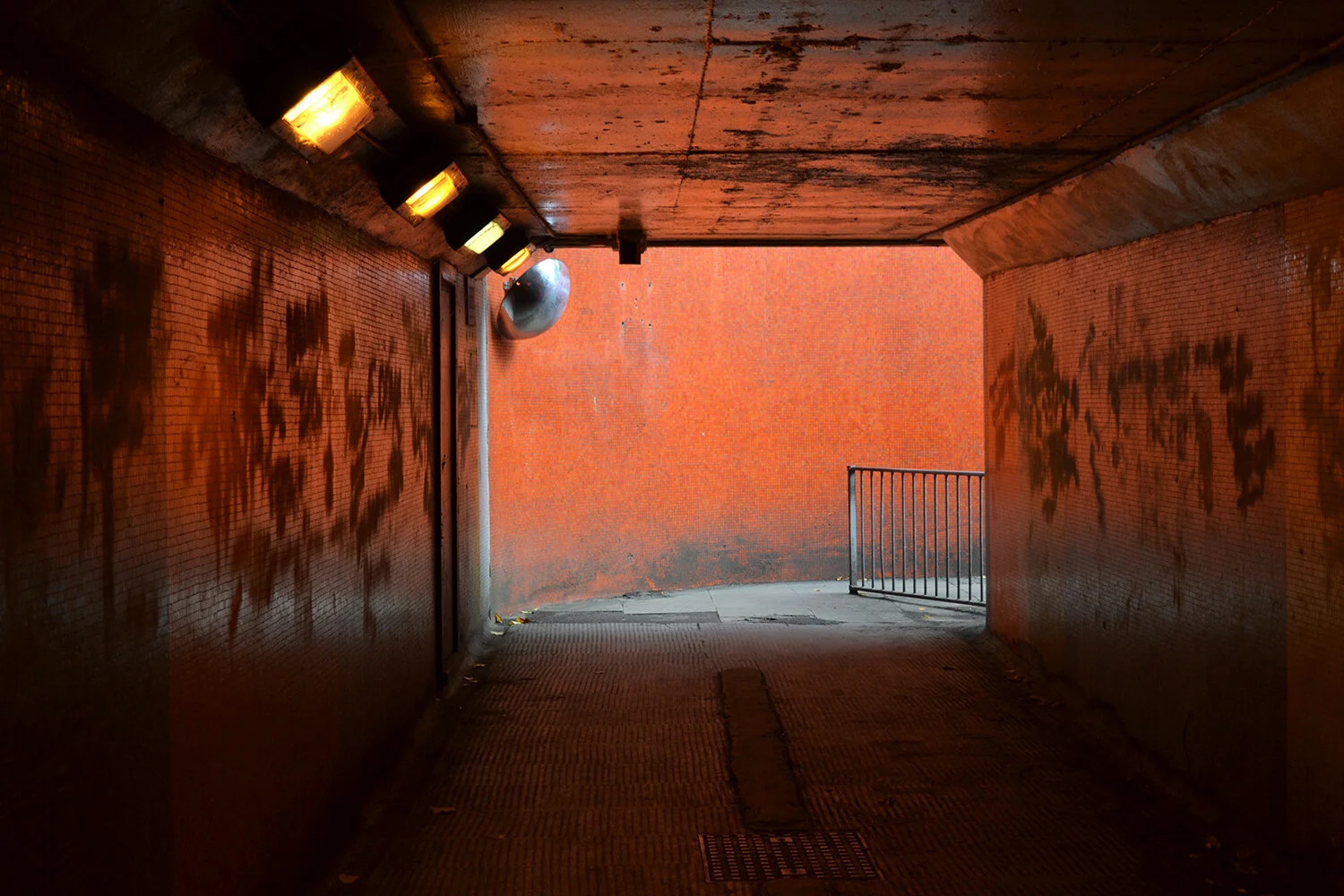 Coventry Tiles Modernist Orange Underpass Postwar