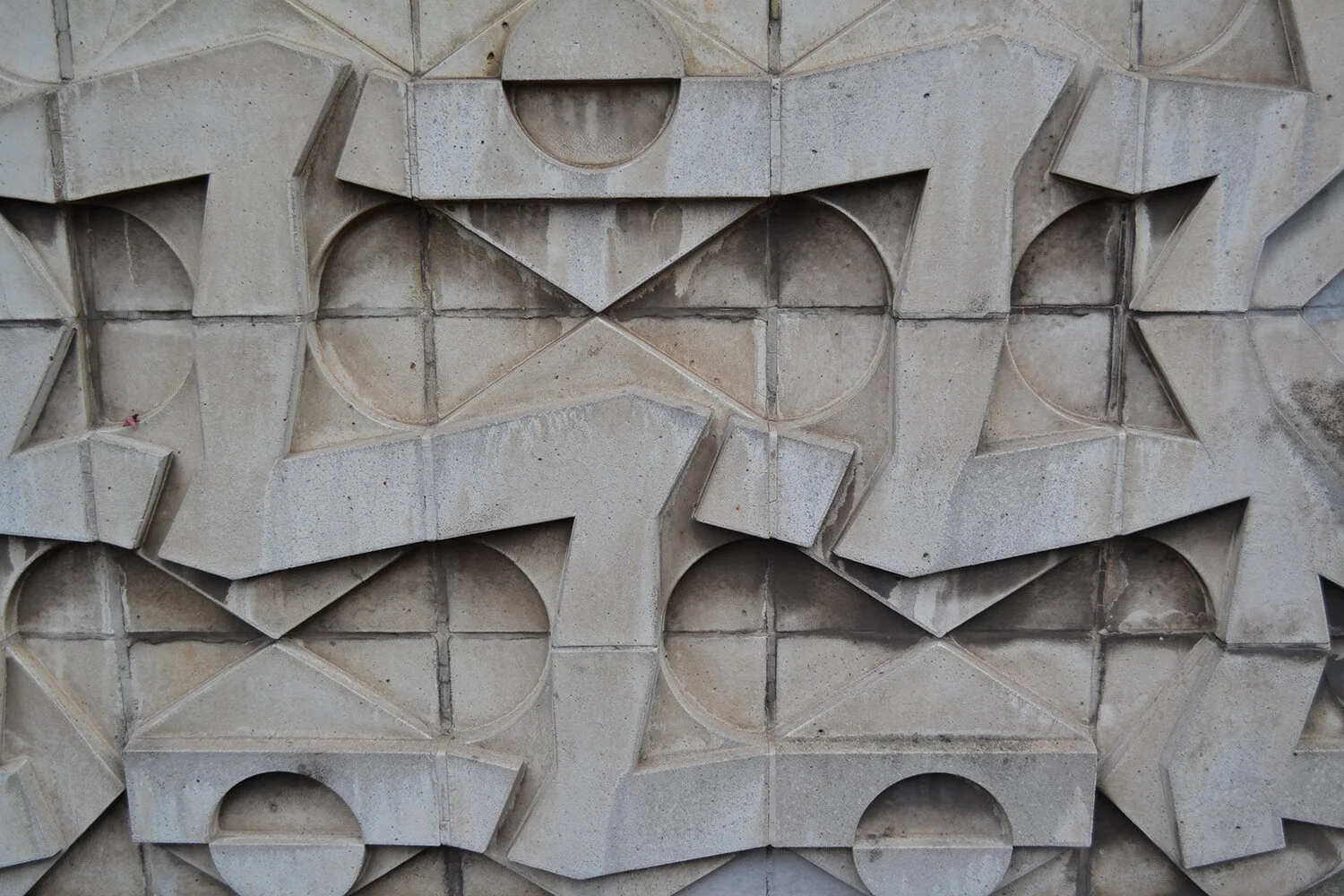 Wolverhampton Modernist Architecture  Brutalist Concrete Mural Relief 