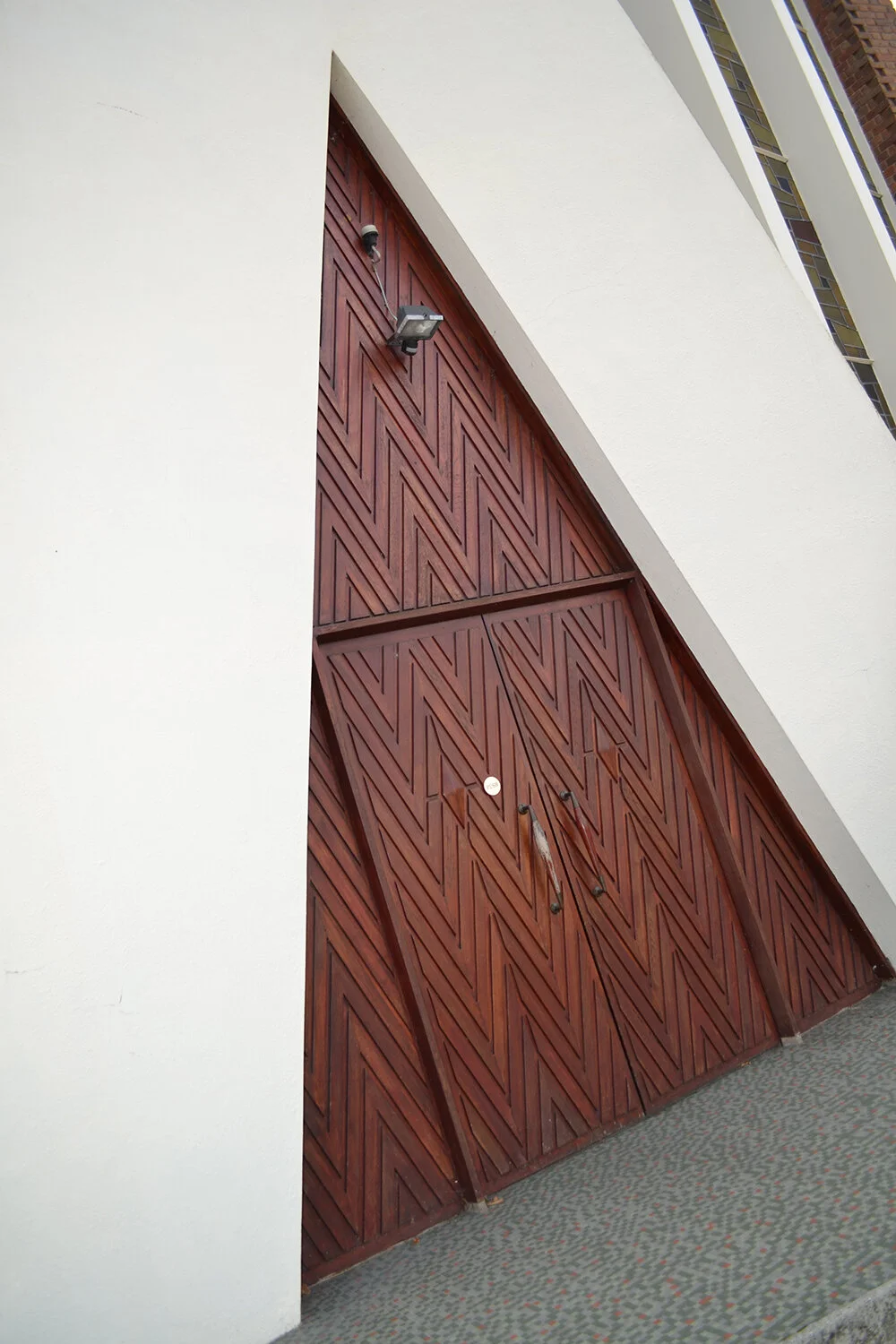 Coventry Church Modernist Holy Family Architecture Triangle Door