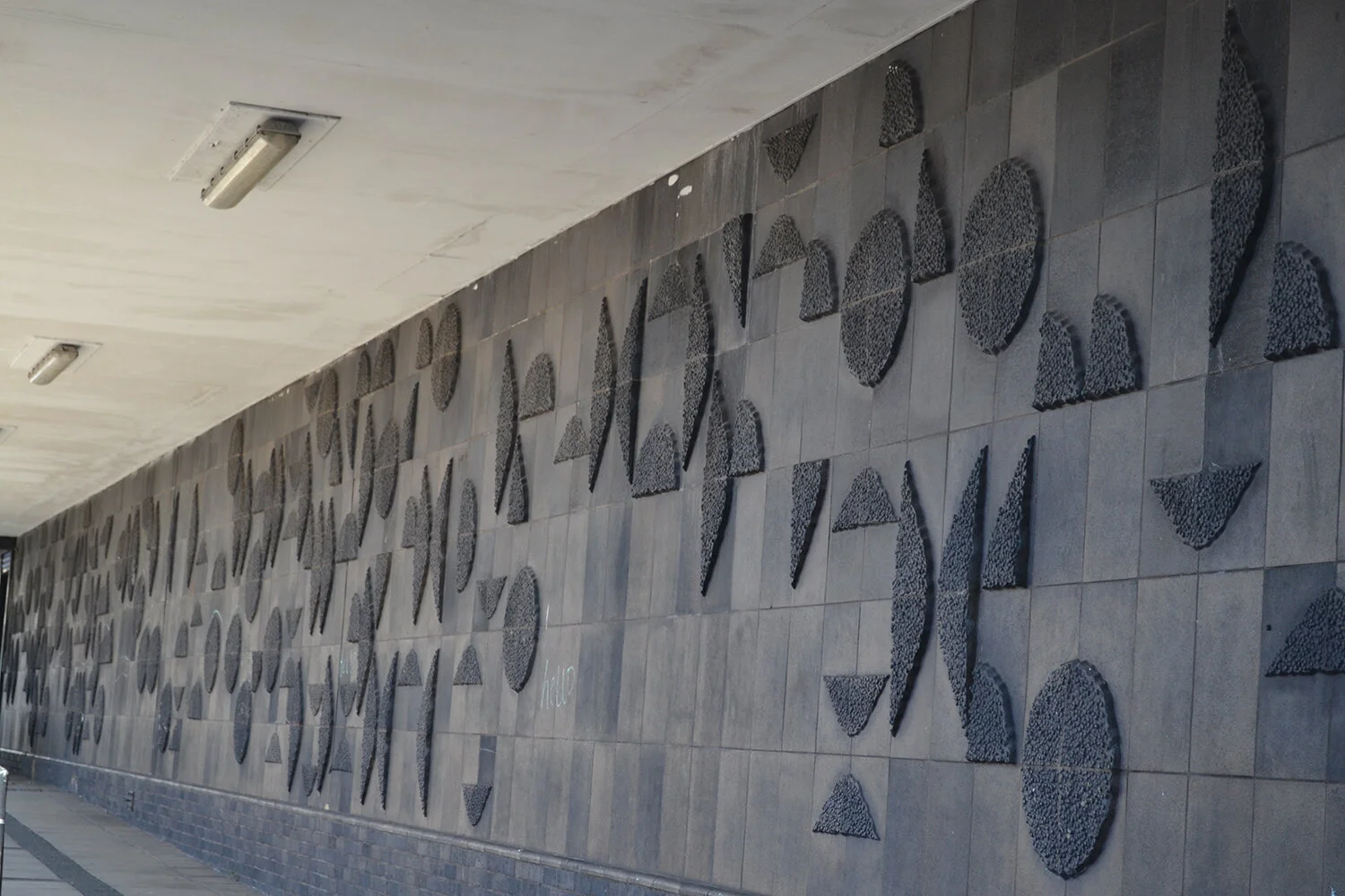 Coventry Bell Green Flats Modernist Postwar Architecture Concrete Mural Relied Sainsbury's 