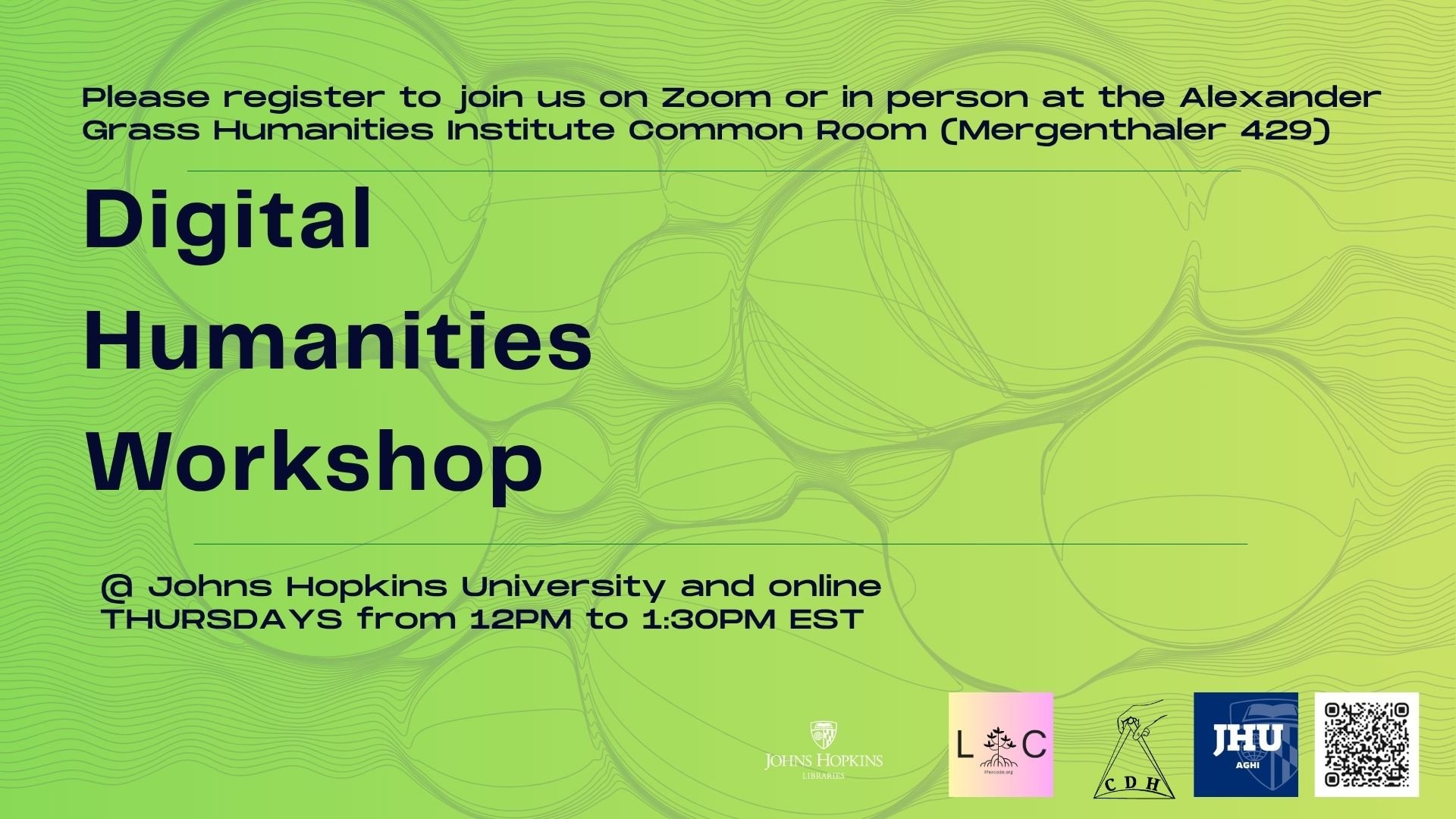 JHU Digital Humanities Workshop Series: Sept. 10th