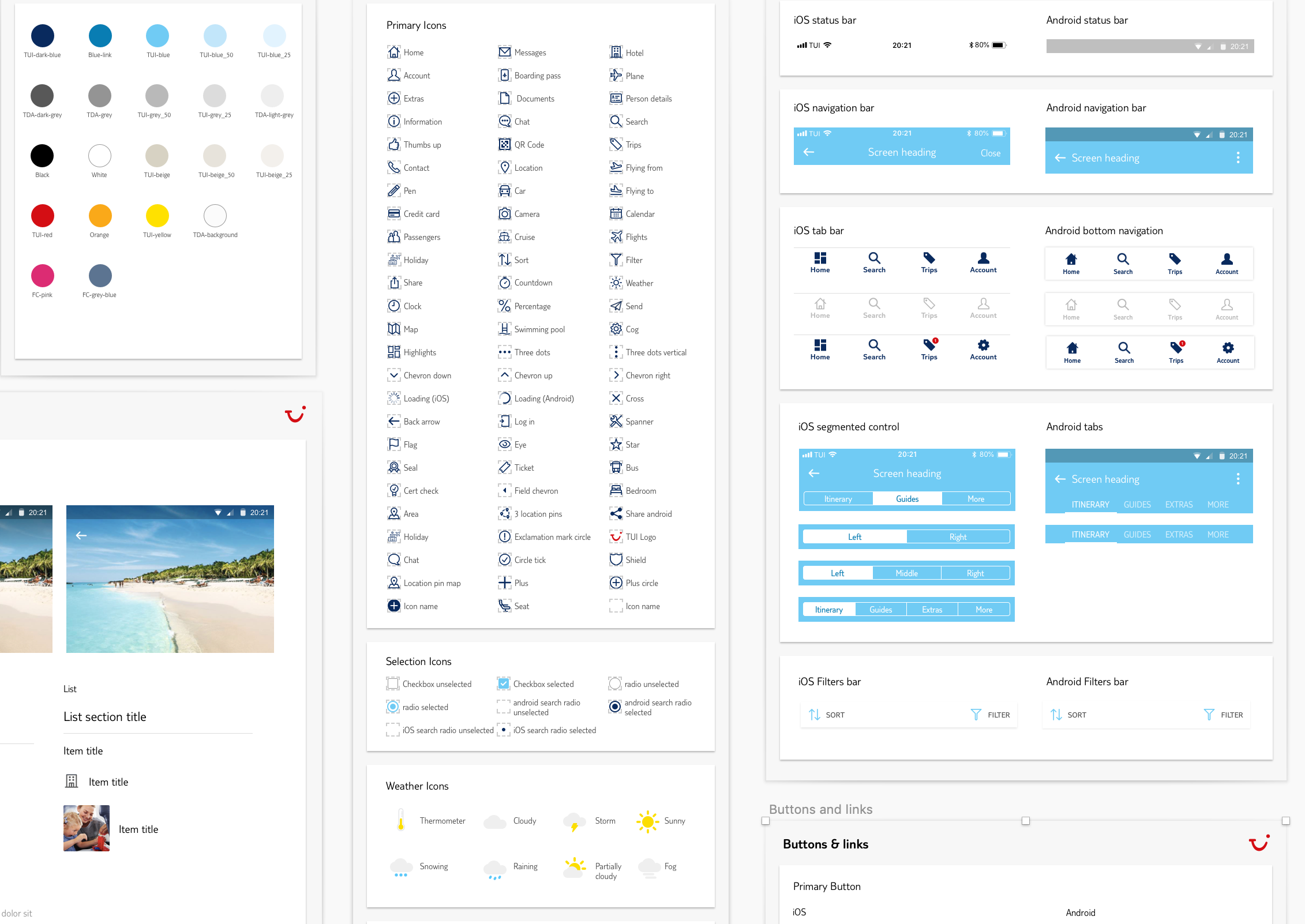 TUI Mobility Hub style guide