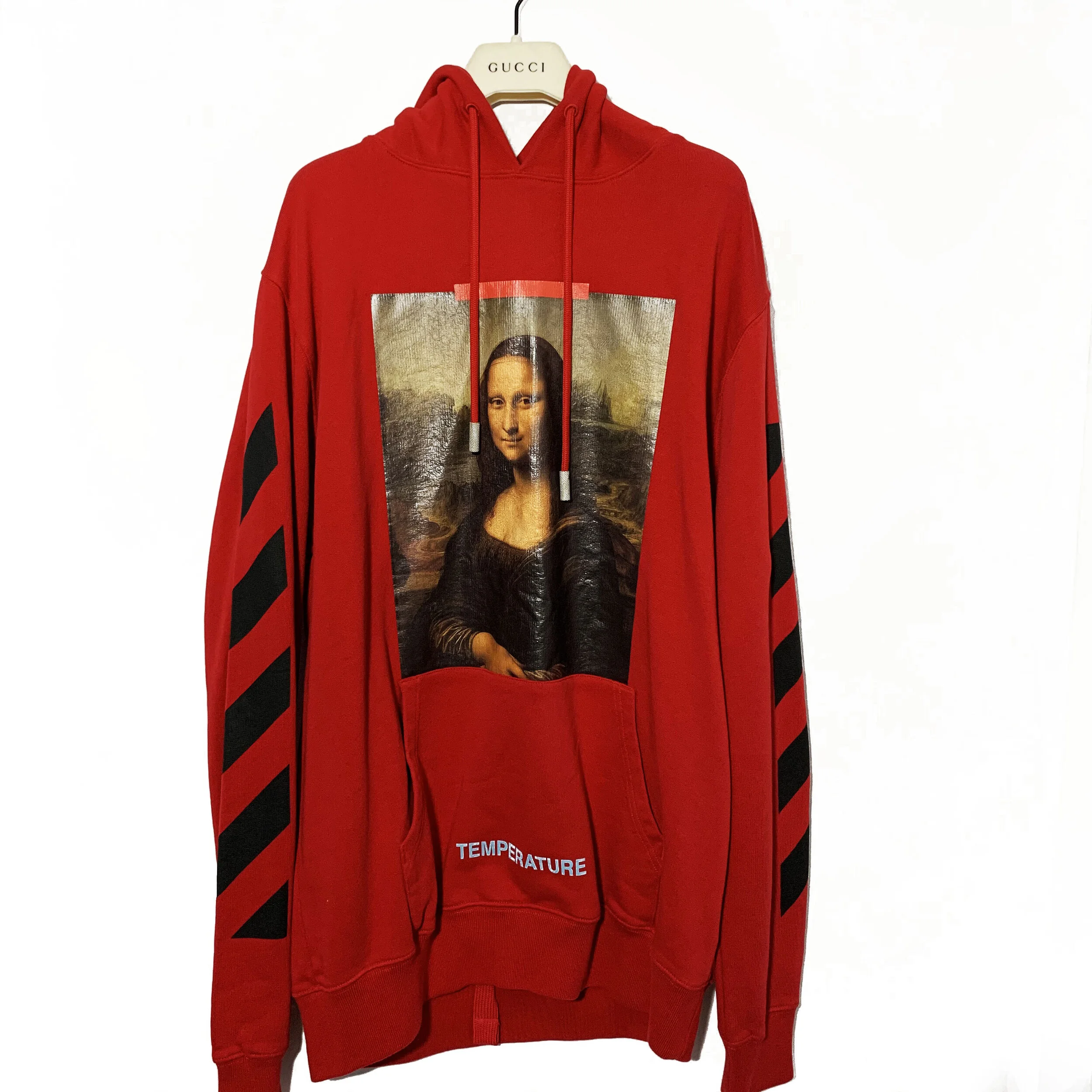 red off white mona lisa hoodie