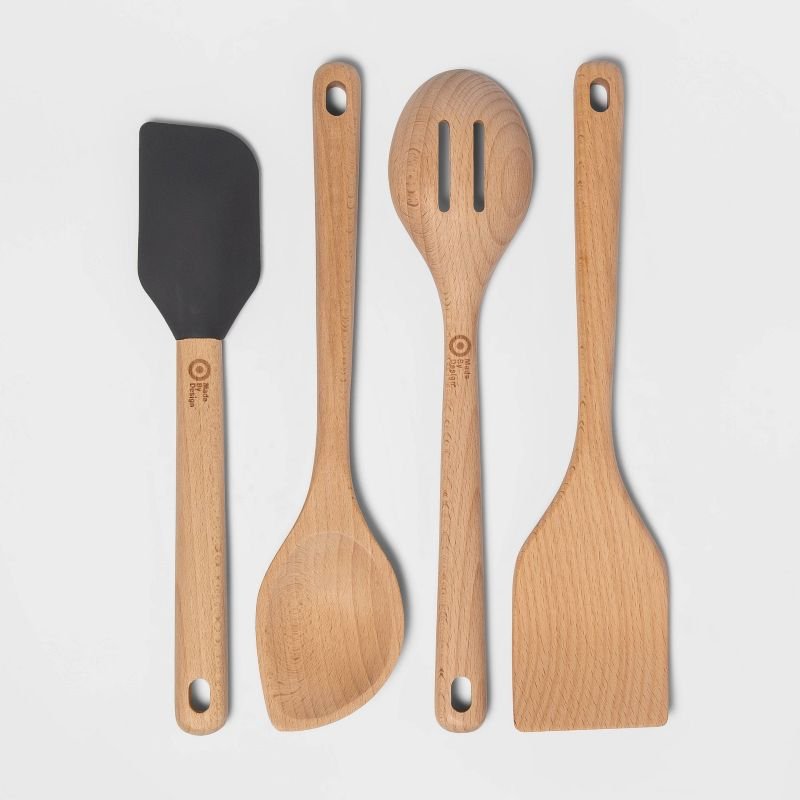 4pc. Wooden Utensil Set