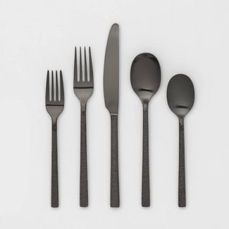 20 pc. Silverware Set (Black)