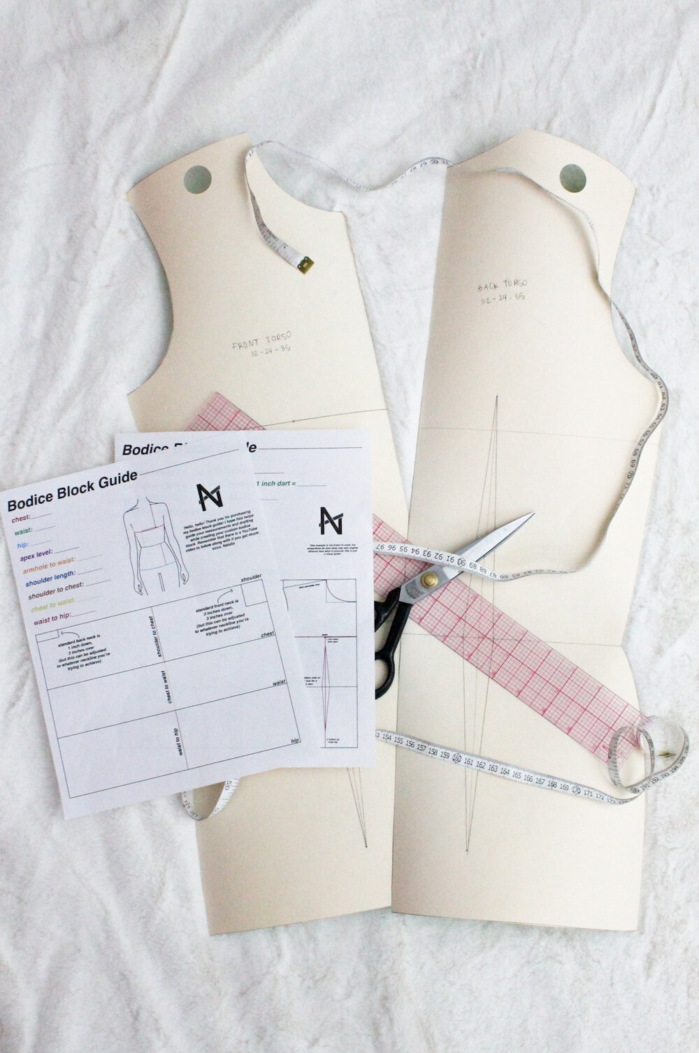 How to Draft a Bodice Block - Tammy Silver