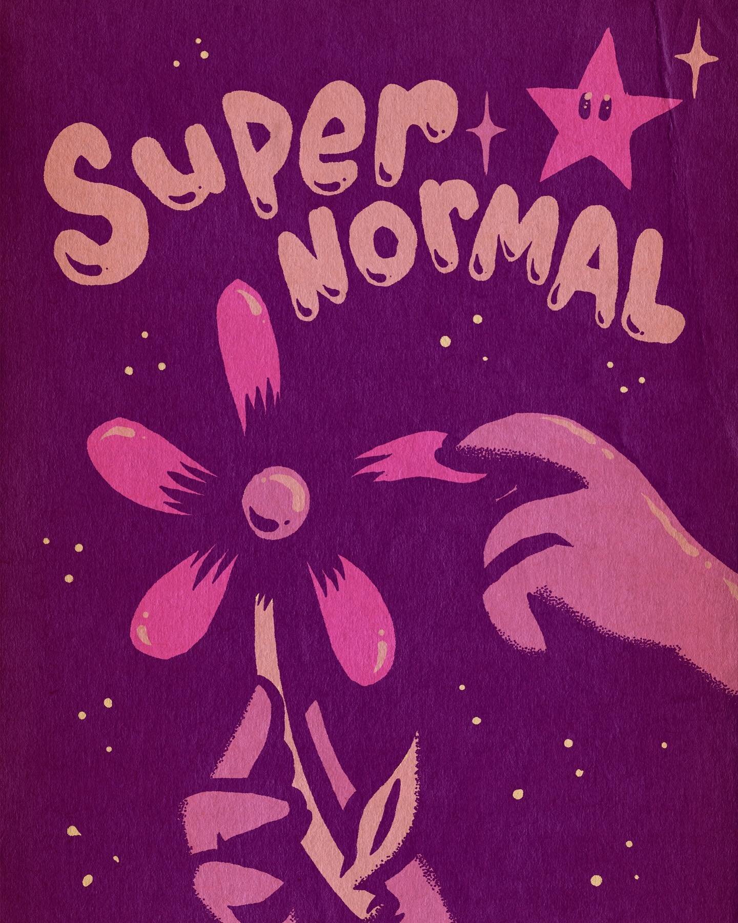 We&rsquo;re all a little super normal. 💜

Some Sunday cosmic petal plucking. Hope the day finds y&rsquo;all well! 🌼

#supernormal #sunday #cosmic #flowers #drawingoftheday #illustration #paranormal #cartoon #weirdoart