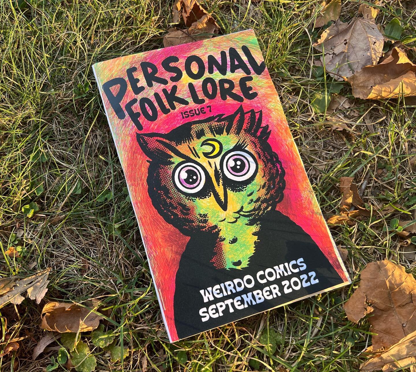 Owls are weird. 🦉 

Personal Folklore 7 ships to subscribers first thing next week and drops in the shop 9/14. I&rsquo;m also gonna have copies at the @spxcomics in a few weeks! I&rsquo;m so stoked to be sharing a table with @weirdoverse, couldn&rsq