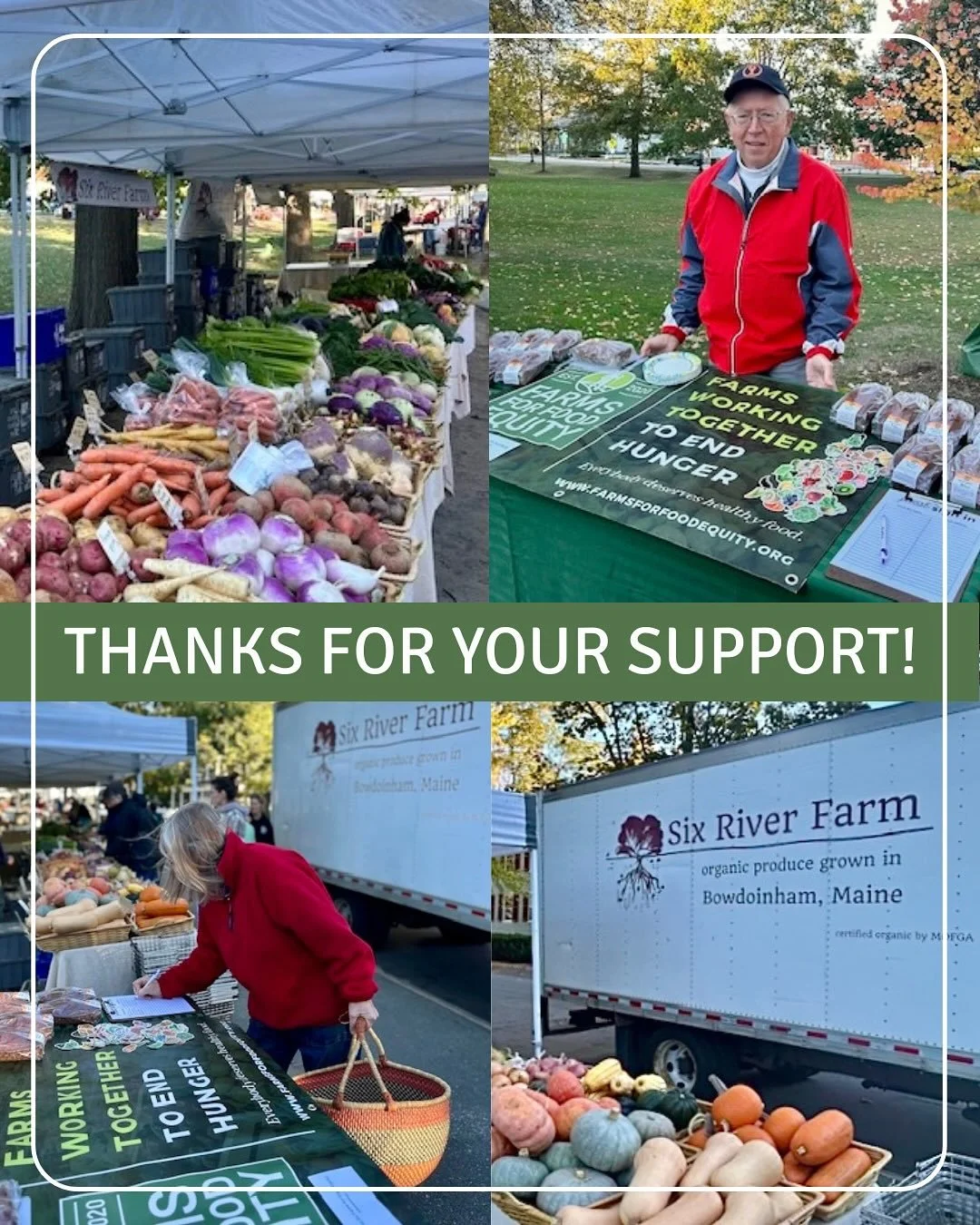 Grateful Beyond Words! 🌟

We&rsquo;re overjoyed to announce that our recent fundraiser for Farms for Food Equity and Six River Farm brought in OVER $4,700 &mdash; all because of your incredible generosity! 💚

Your support helps sustain Six River Fa