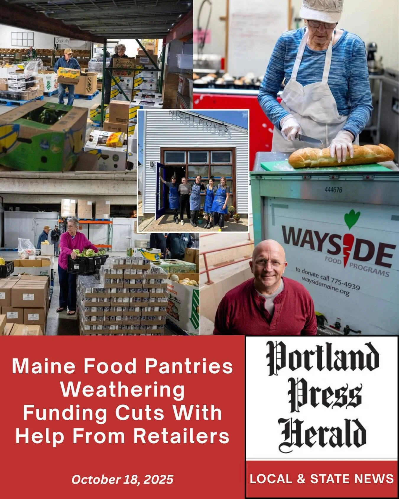 As food pantries across Maine face funding cuts and rising demand, collaboration is keeping our neighbors fed. The Press Herald highlights the vital partnerships sustaining our food system &mdash; including a mention of Farms for Food Equity, which h
