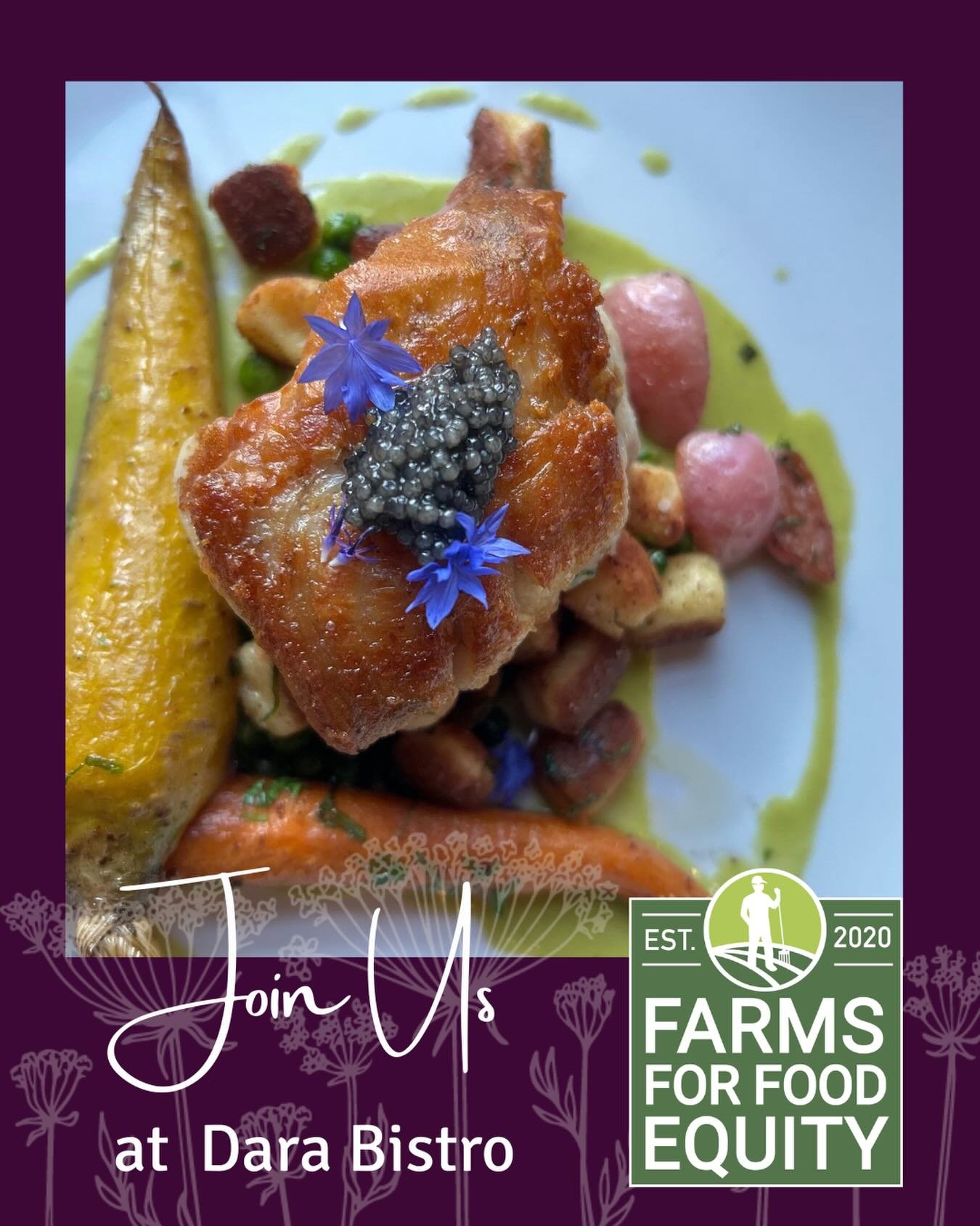 Friendly reminder to JOIN US for Plates for Purpose at Dara Bistro this Thursday, March 19 from 5&ndash;9PM. 🍽️🌱

Enjoy a delicious meal while supporting a stronger, more equitable food system in Maine. During this special evening, 10% of net sales