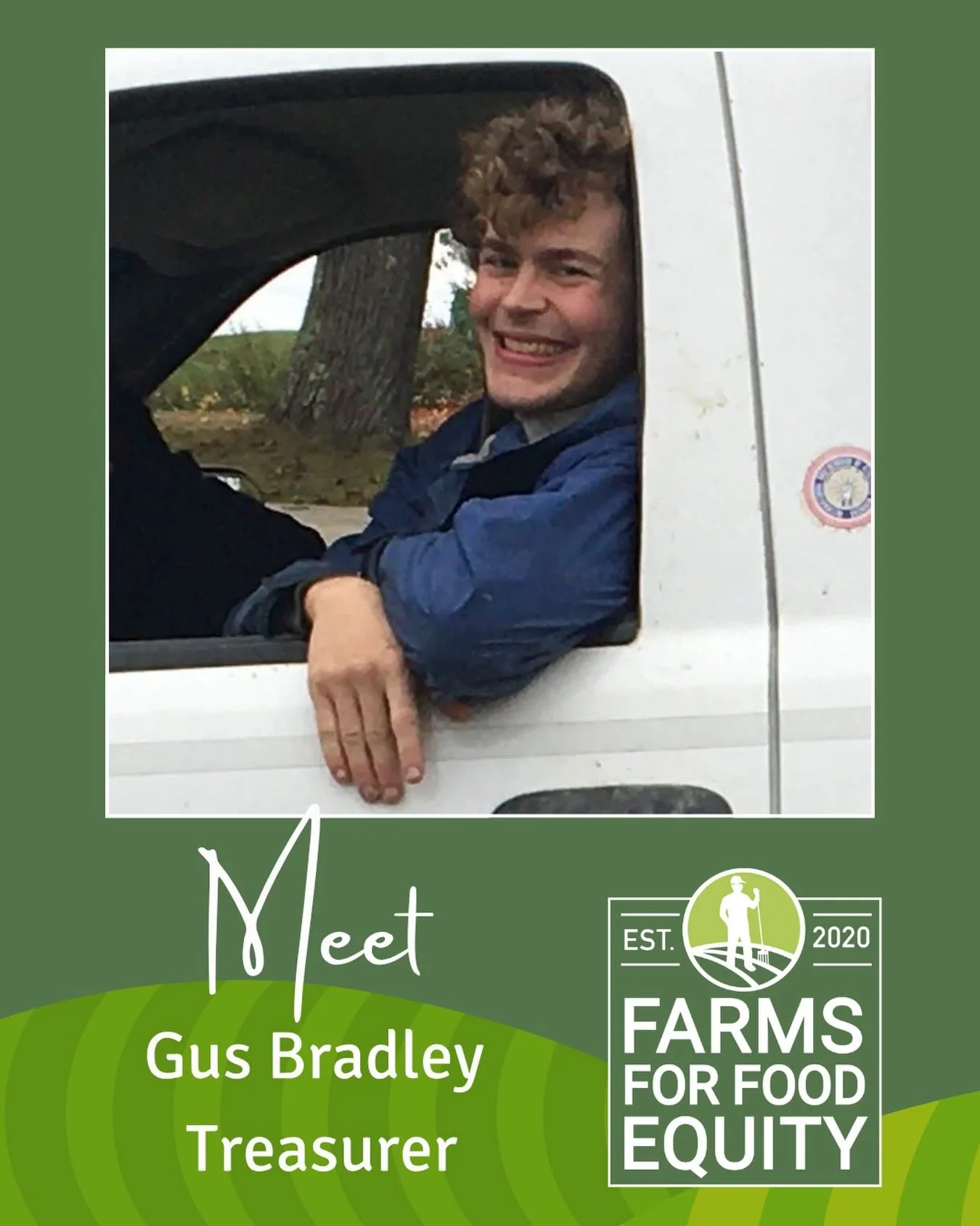 Meet the Board - Say hello to Gus Bradley 👋

As Treasurer, Gus Bradley brings both financial expertise and boots-on-the-ground farm experience to Farms for Food Equity. A tax senior at Baker Newman Noyes and originally from Cincinnati, Gus found his