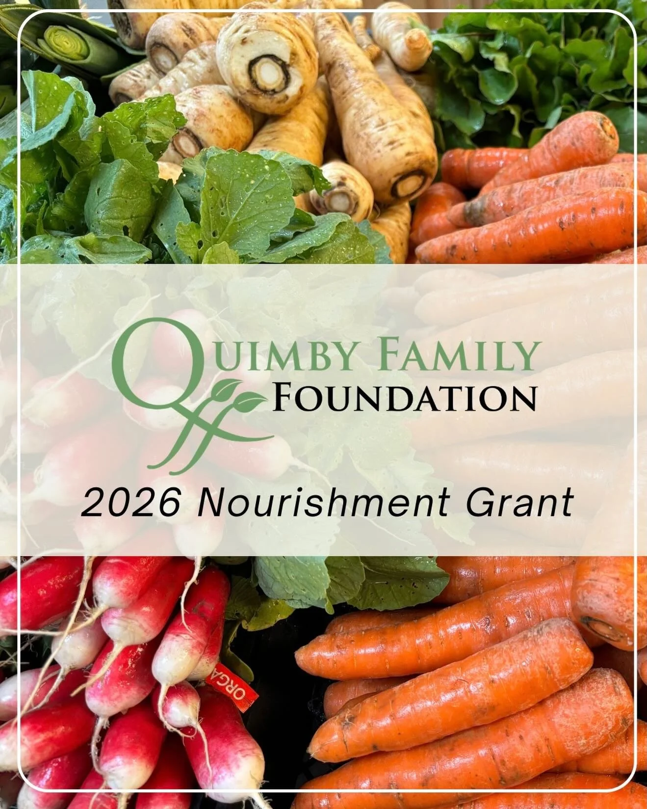 We&rsquo;re honored and deeply grateful to share that Farms for Food Equity has been awarded a 2026 Nourishment Grant from the Quimby Family Foundation 💚

This support is a meaningful investment in our mission&mdash;and in the power of building stro