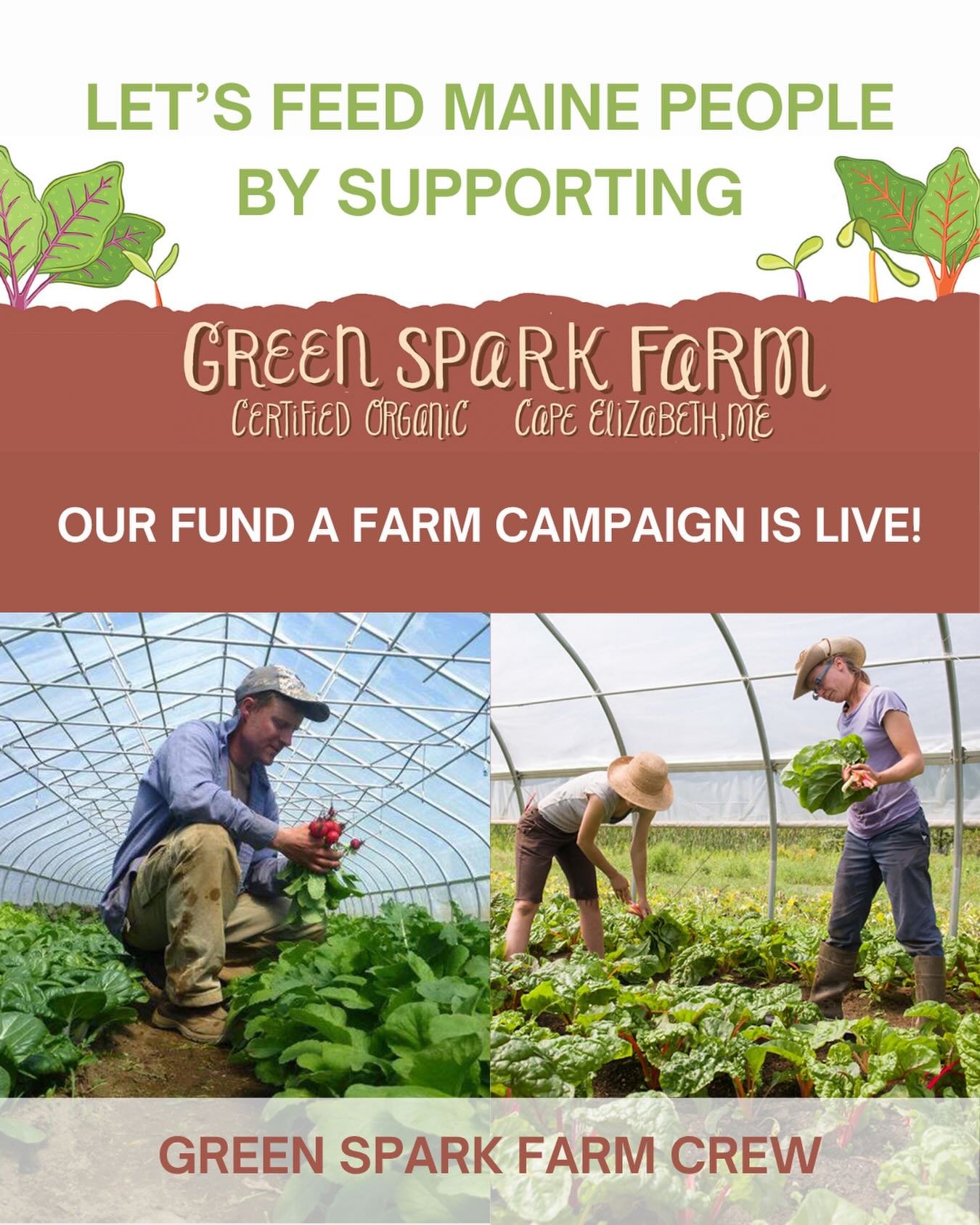 Let&rsquo;s feed Maine communities&mdash;together 🌱

We&rsquo;re excited to launch this Fund a Farm campaign in support of Green Spark Farm, working to expand access to fresh, healthy food across the state. In collaboration with Farms for Food Equit
