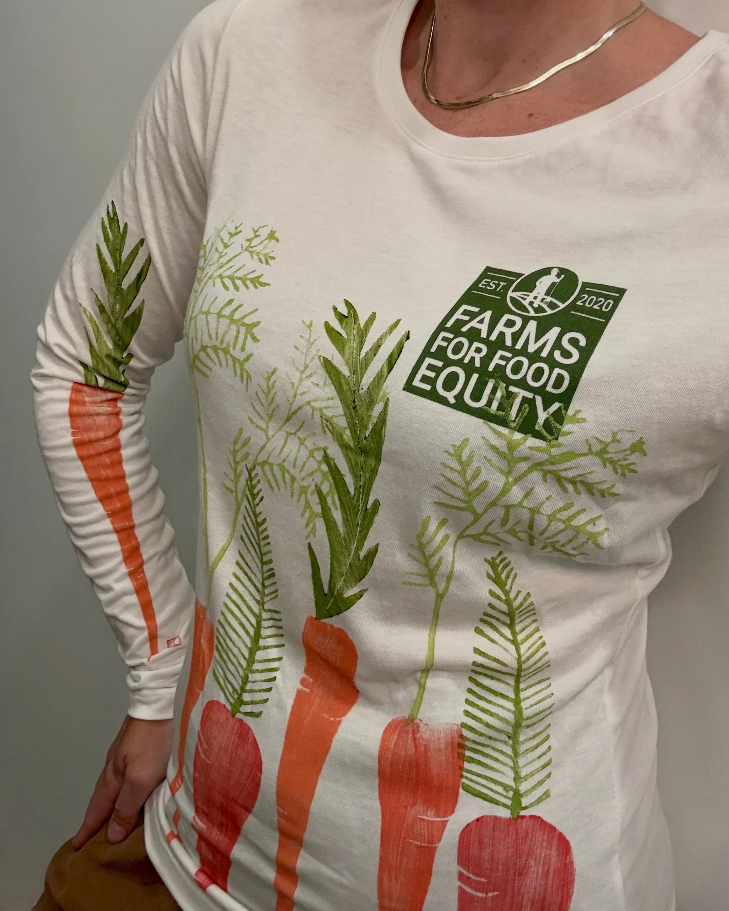 We&rsquo;re so excited to share our brand-new Farms for Food Equity shirts!

A huge thank you to Pretty Flours for designing these beautiful shirts featuring colorful illustrations of the incredible produce grown by Maine farmers. They perfectly capt