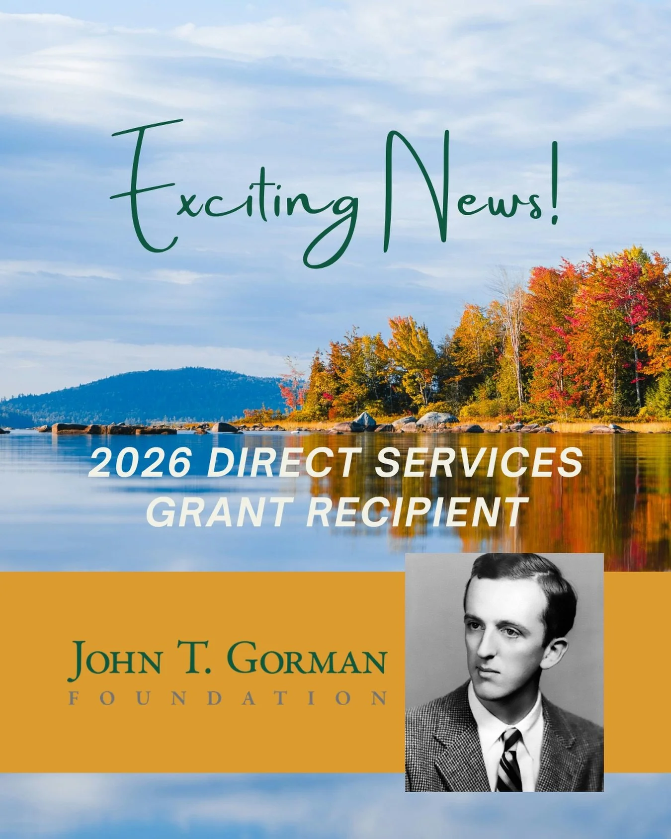 Good things grow when a community comes together. 💚🌱

We&rsquo;re incredibly grateful to the John T. Gorman Foundation for their generous $15,000 General Operating Support grant through the Foundation&rsquo;s 2026 Direct Services Grant Program.

At