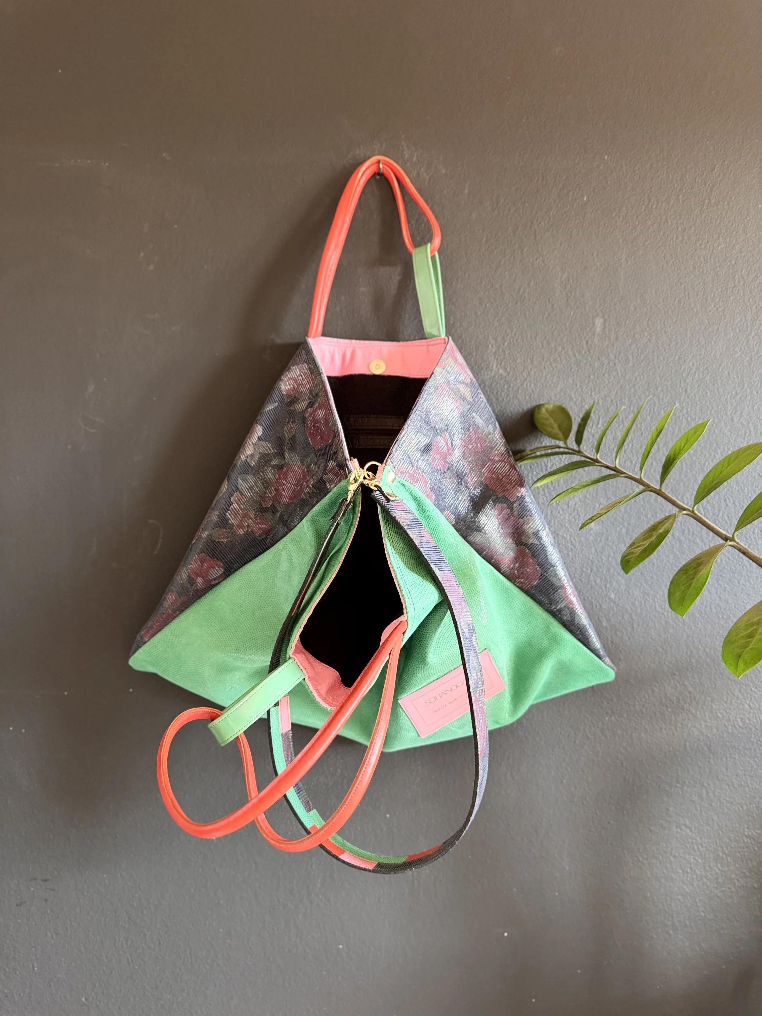 "MALHA"  bag 2.0. _green mix