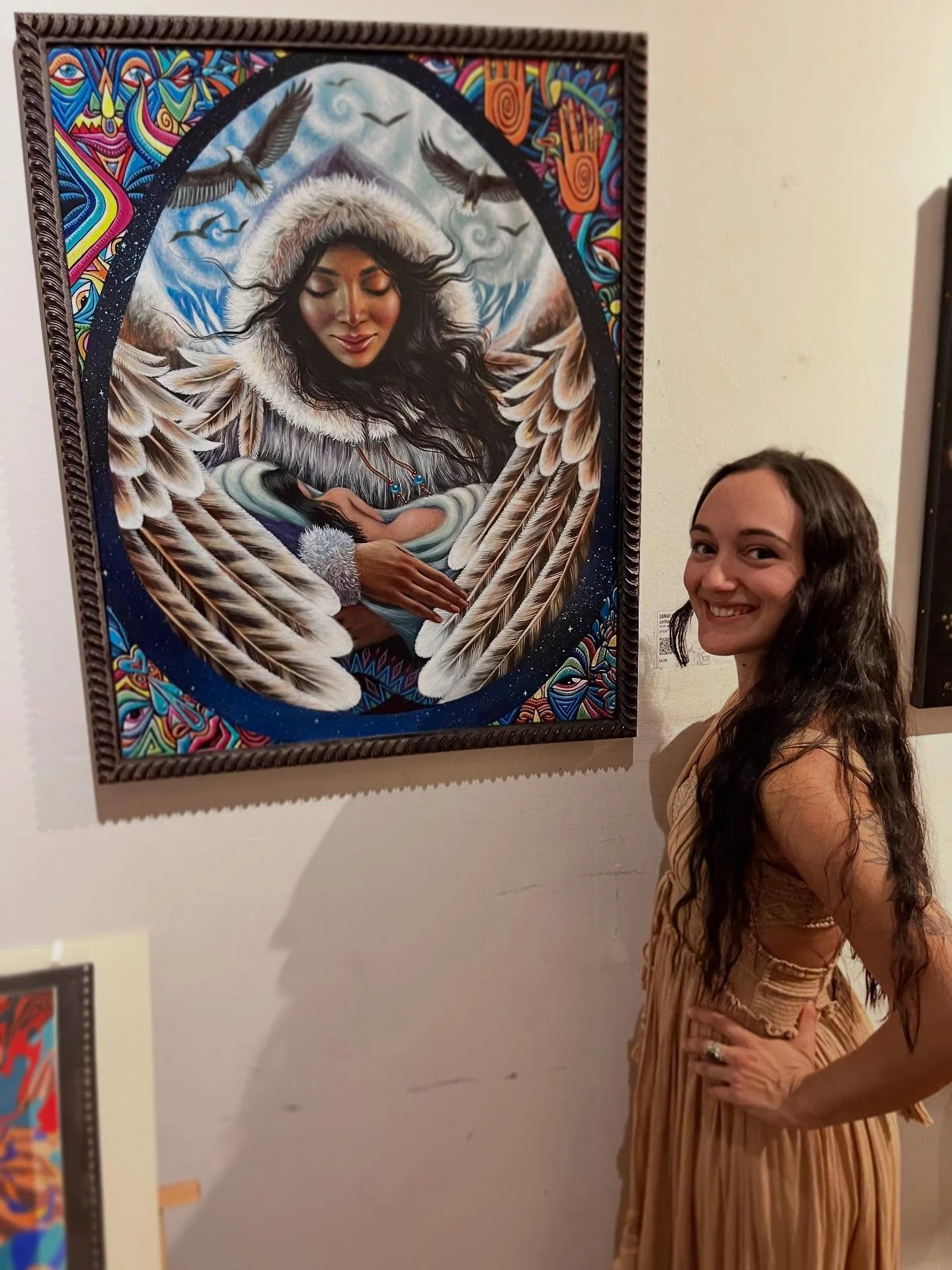 Last night was the private opening of  @tribe13gallery &lsquo;s Mystic Collapse show! So great to connect with friends and community and thank you to all who came out to support 🩵🩵🩵

Thank you @ancientdigital and @spiegelolga for this wonderful ni