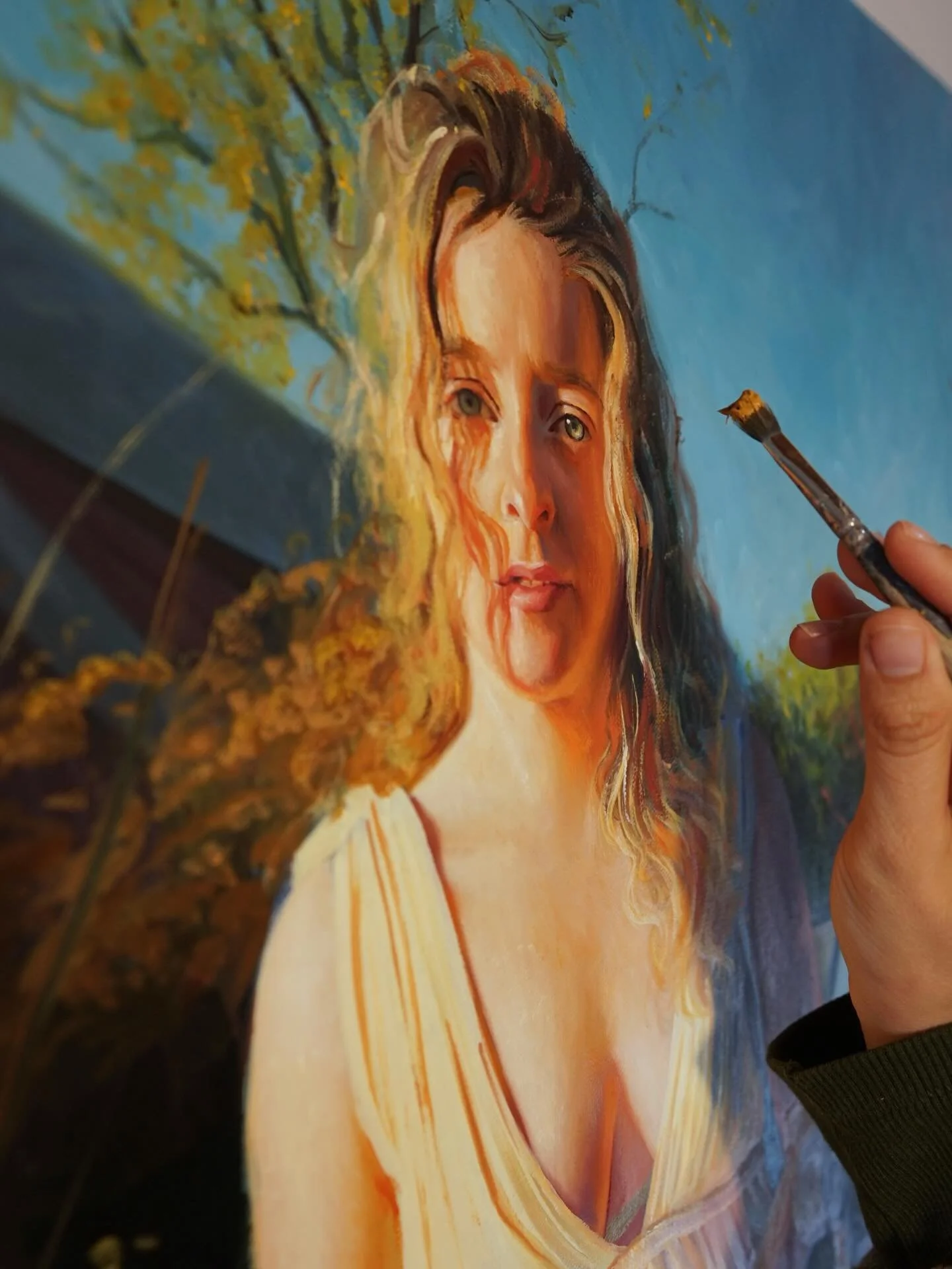 New energies happening in the studio with light and land as the muse. (And @chavieo 🩵)