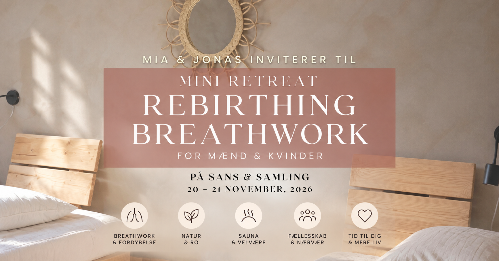 Rebirthing Mini Retreat - Enkelt Værelse