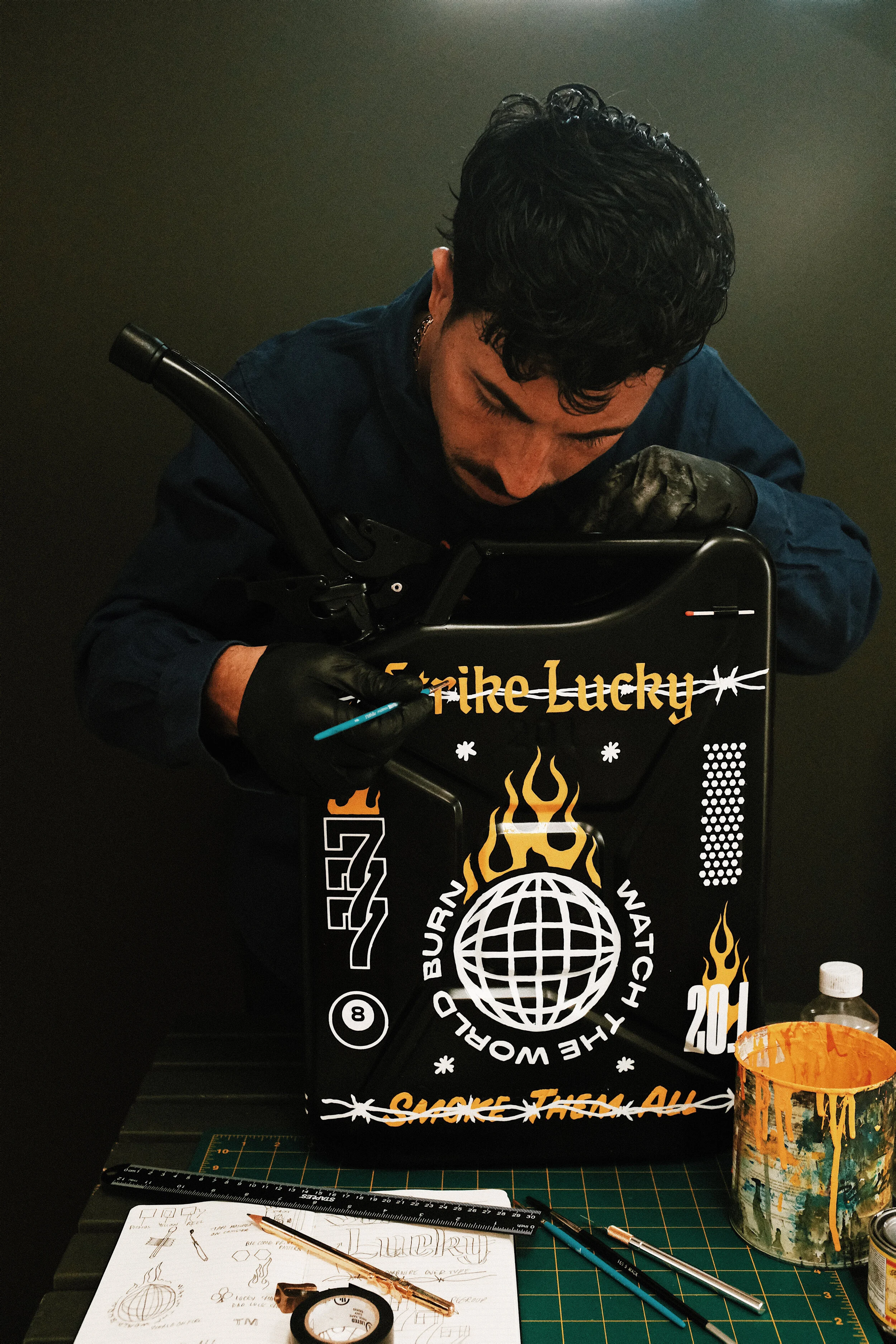 STRIKE LUCKY HAND-PAINTING