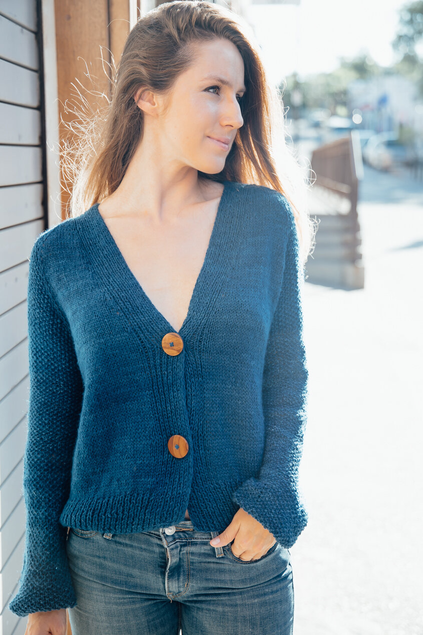 Porcelain. Cardigan Knitting — for the of knitwear