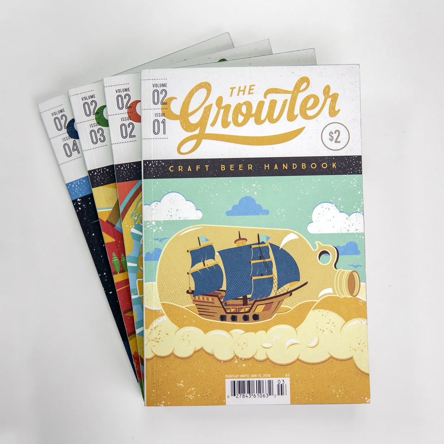 Growler Magazine, Volume 2 Issue 1 cover illustration by Neil Manuel.
