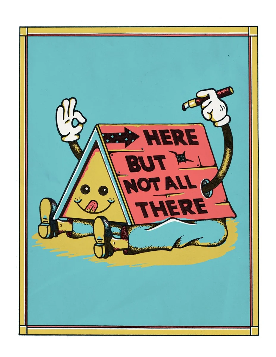 I'm here, but I'm not all there. Neil Manuel