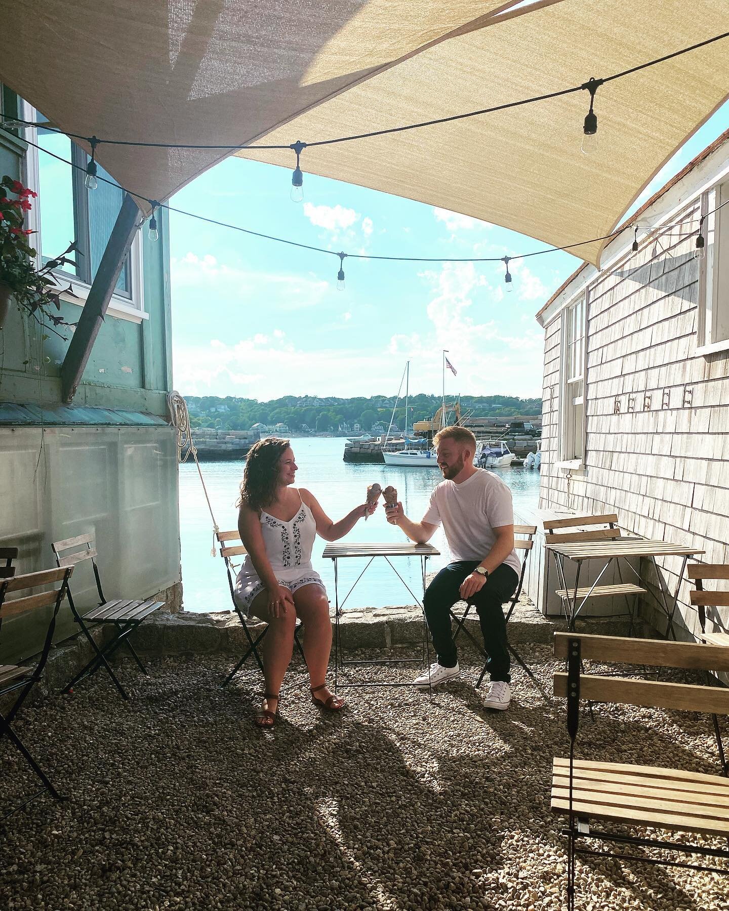 Happy engagement to this lovely couple! Nothing says happiness quite like an ice cream on a beautiful day to celebrate your new journey together 😊❤️