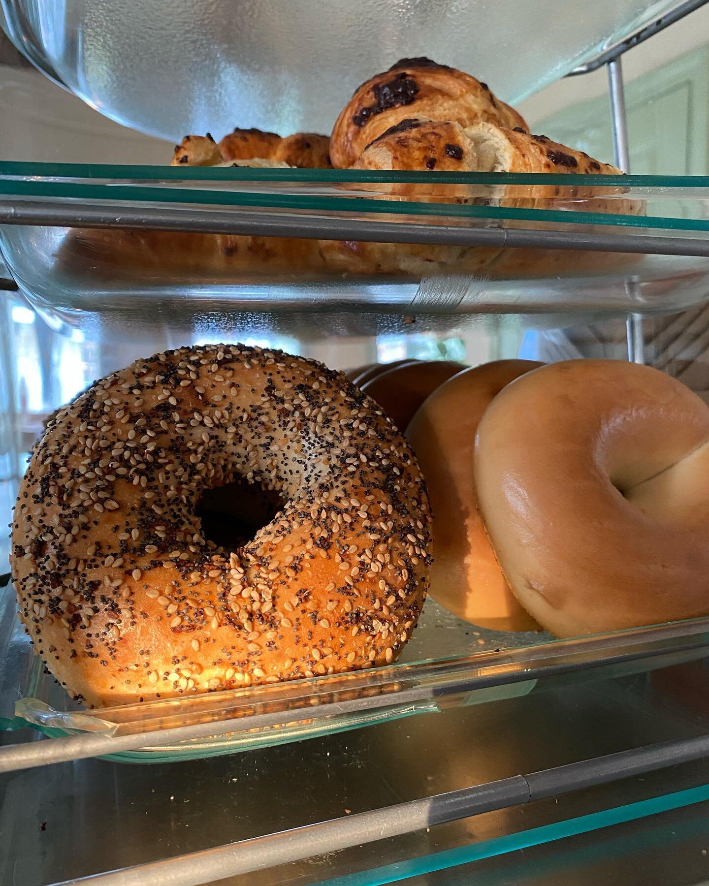 It&rsquo;s a beautiful day for some carbs! Come on in and we&rsquo;ll fix you up with something sweet! 🥯 🥐