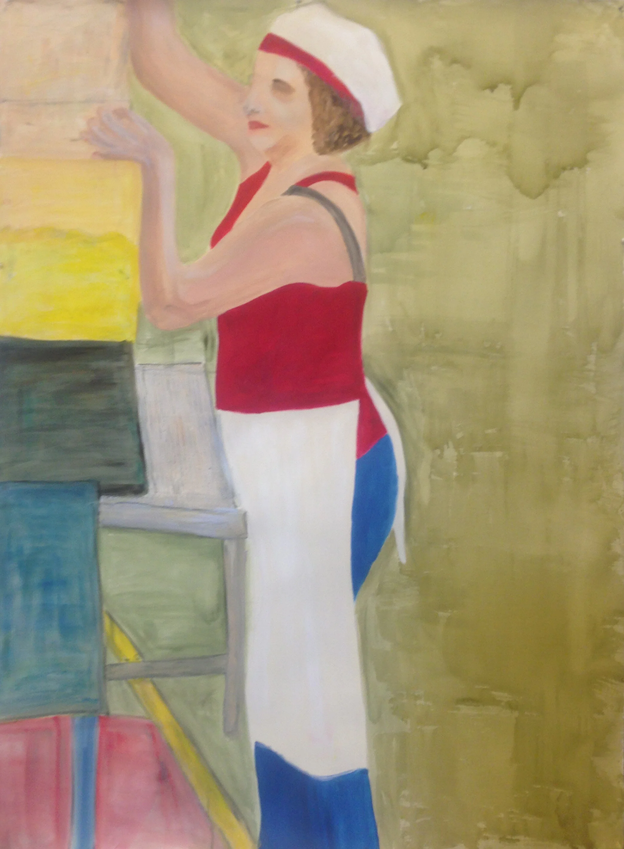 She cooks -
45" x 60"