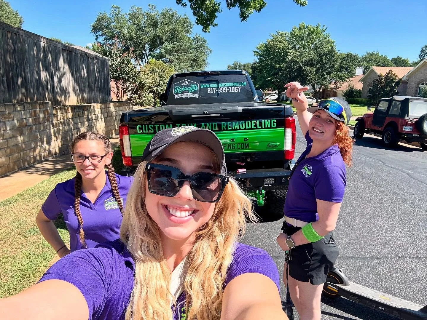 Beautiful day for inspections even if the Texas sun is making us work a little harder 😎