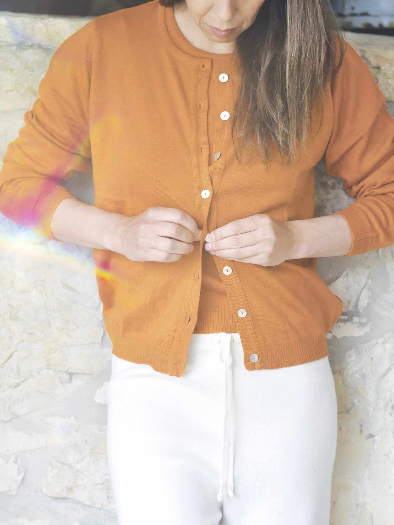 Casaco Decote Redondo