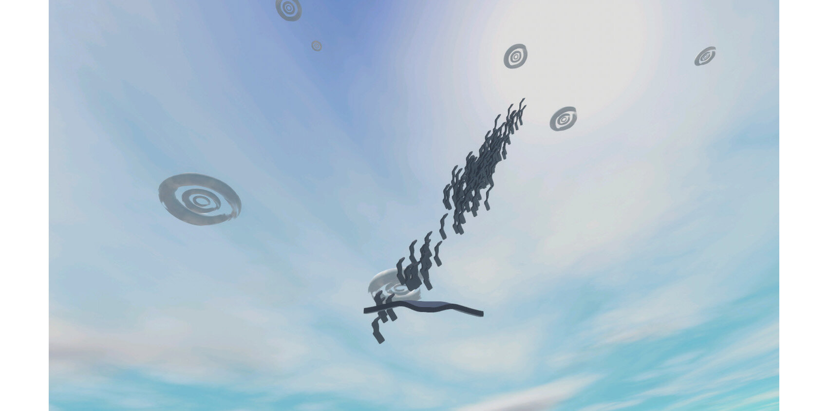 Still from Bird Heaven Fish Hell, 3D, 2019
