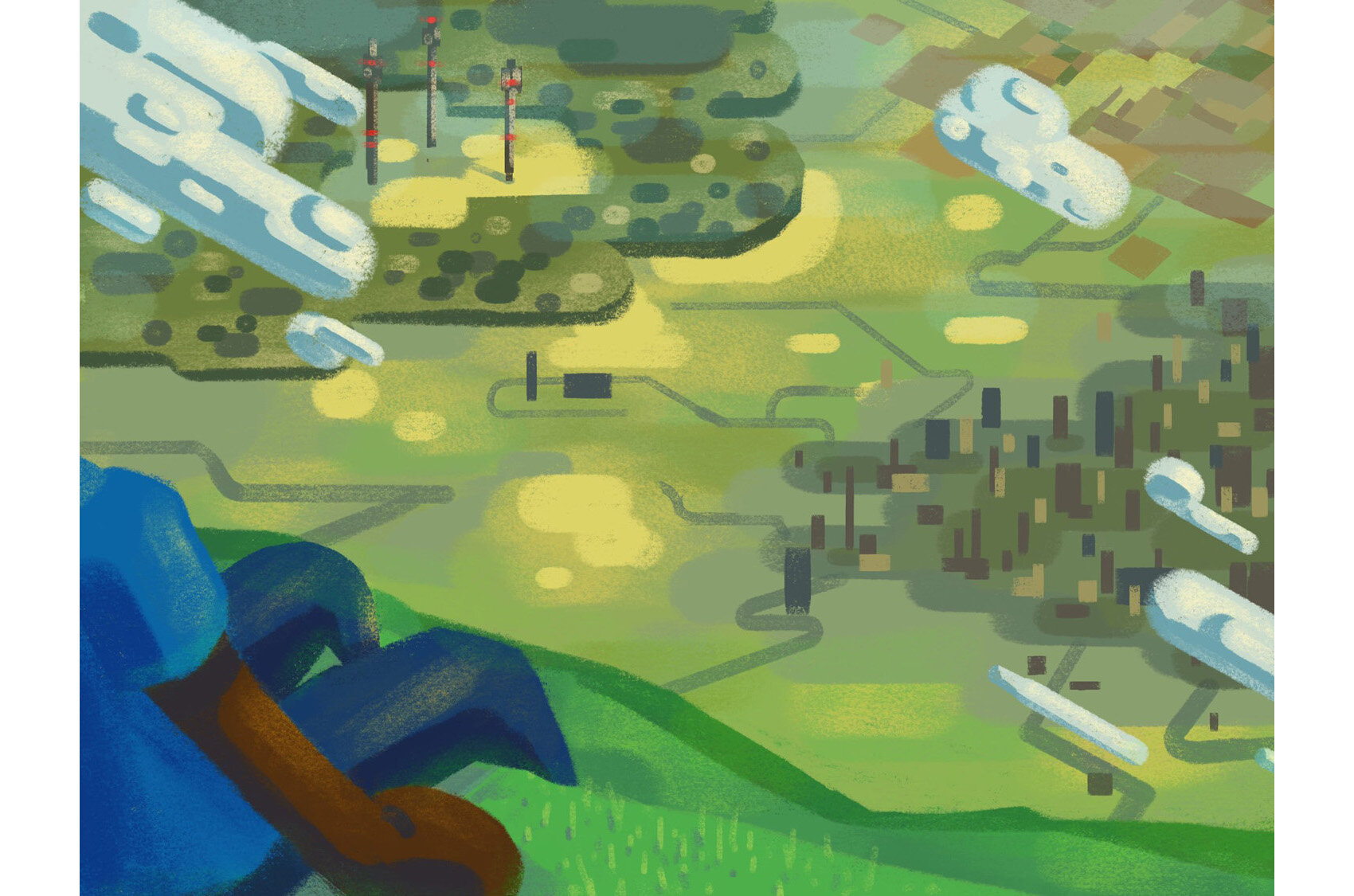 The View from Home, Digital Illustration, 2019