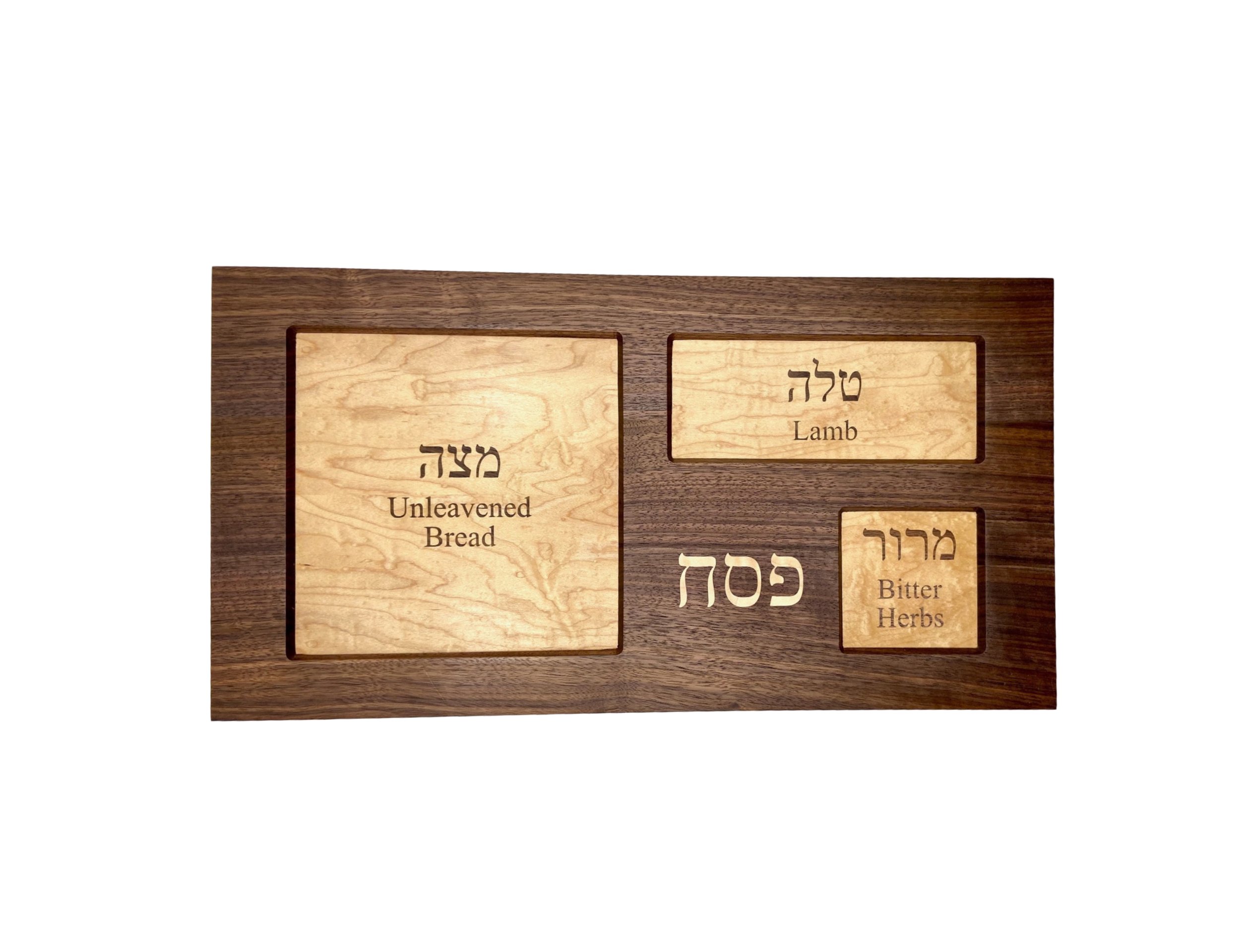 Messianic Three Element Passover Seder Plate