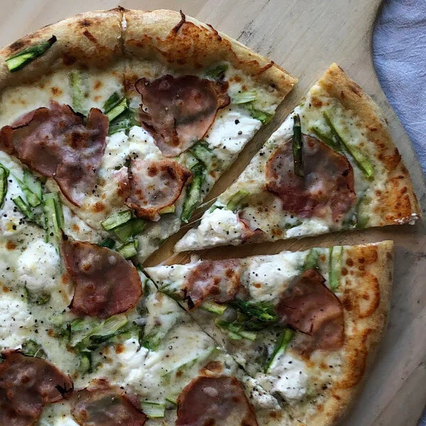 Ham and Asparagus with Lemon Ricotta