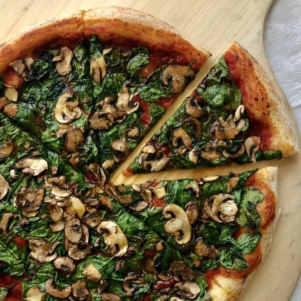 Vegan Spinach Mushroom