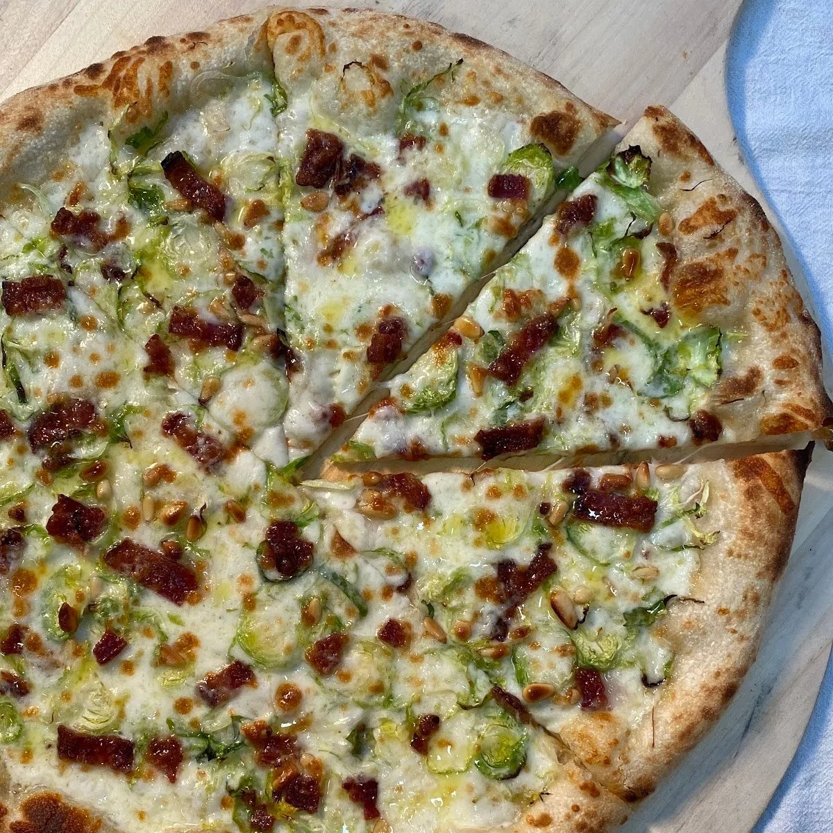 Bacon, Brussels Sprouts, Shallots, Pine nuts, lemon olive oil.jpg