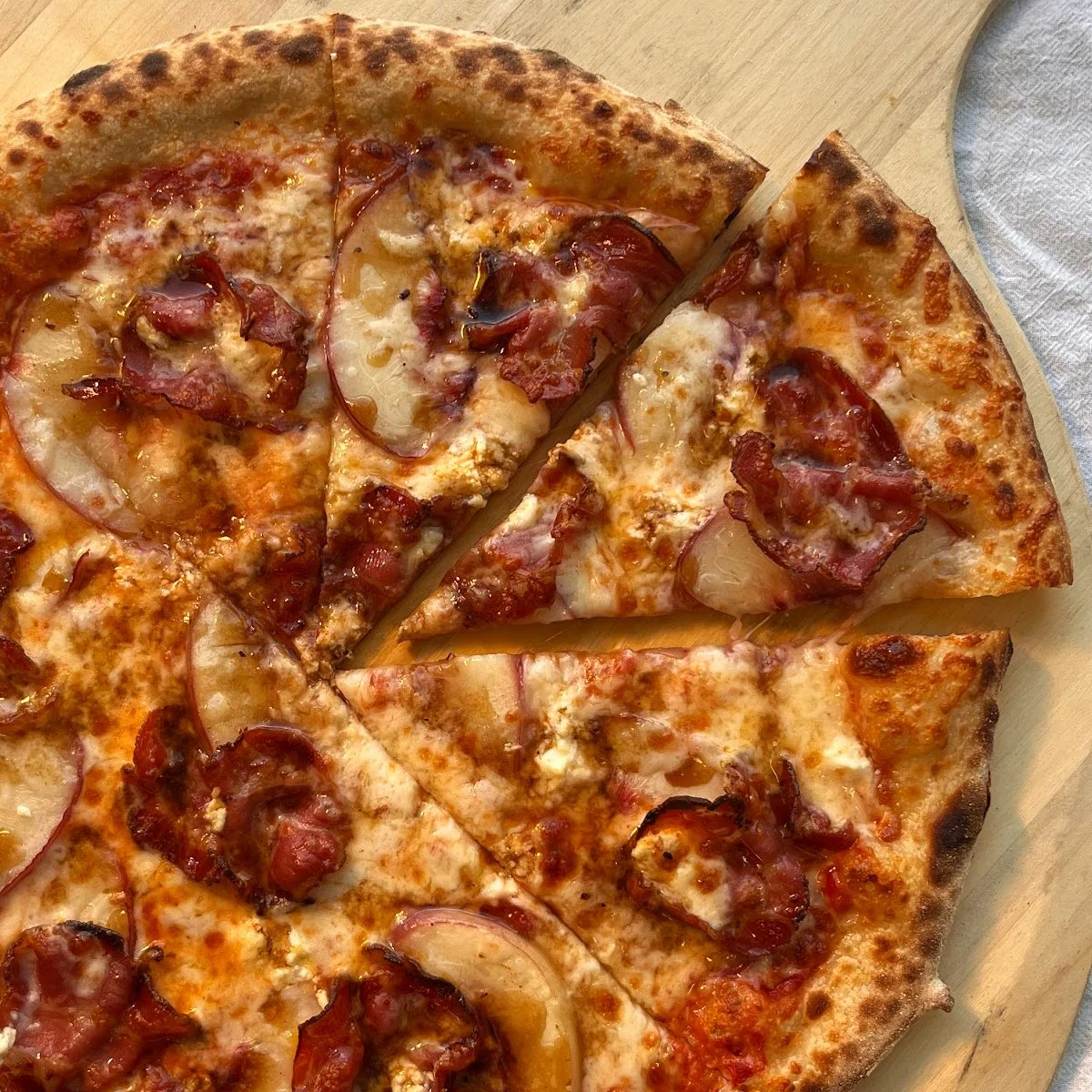 Hot Coppa Peach and Goat Cheese