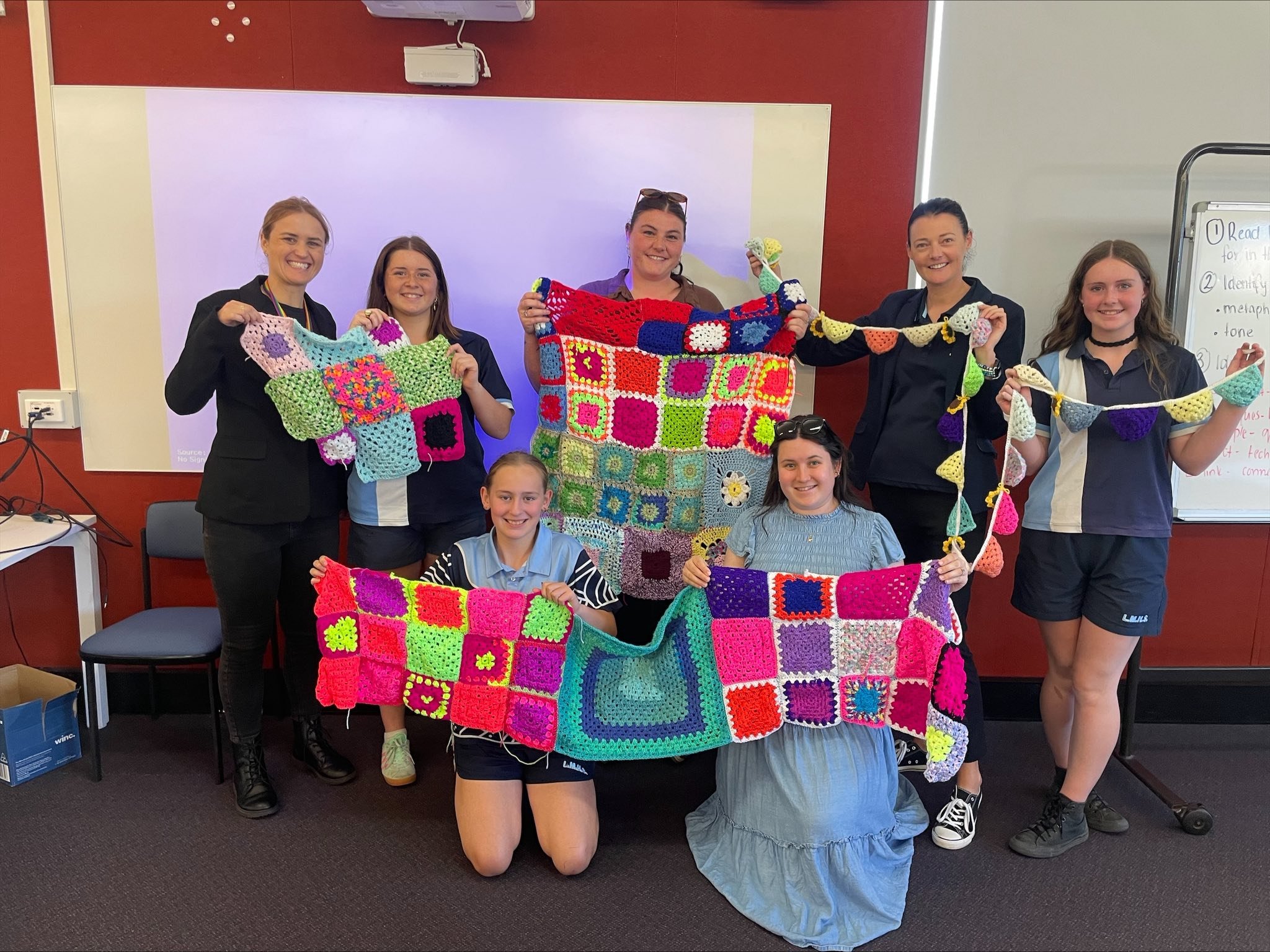 Z Clubs first yarn bomb.jpg