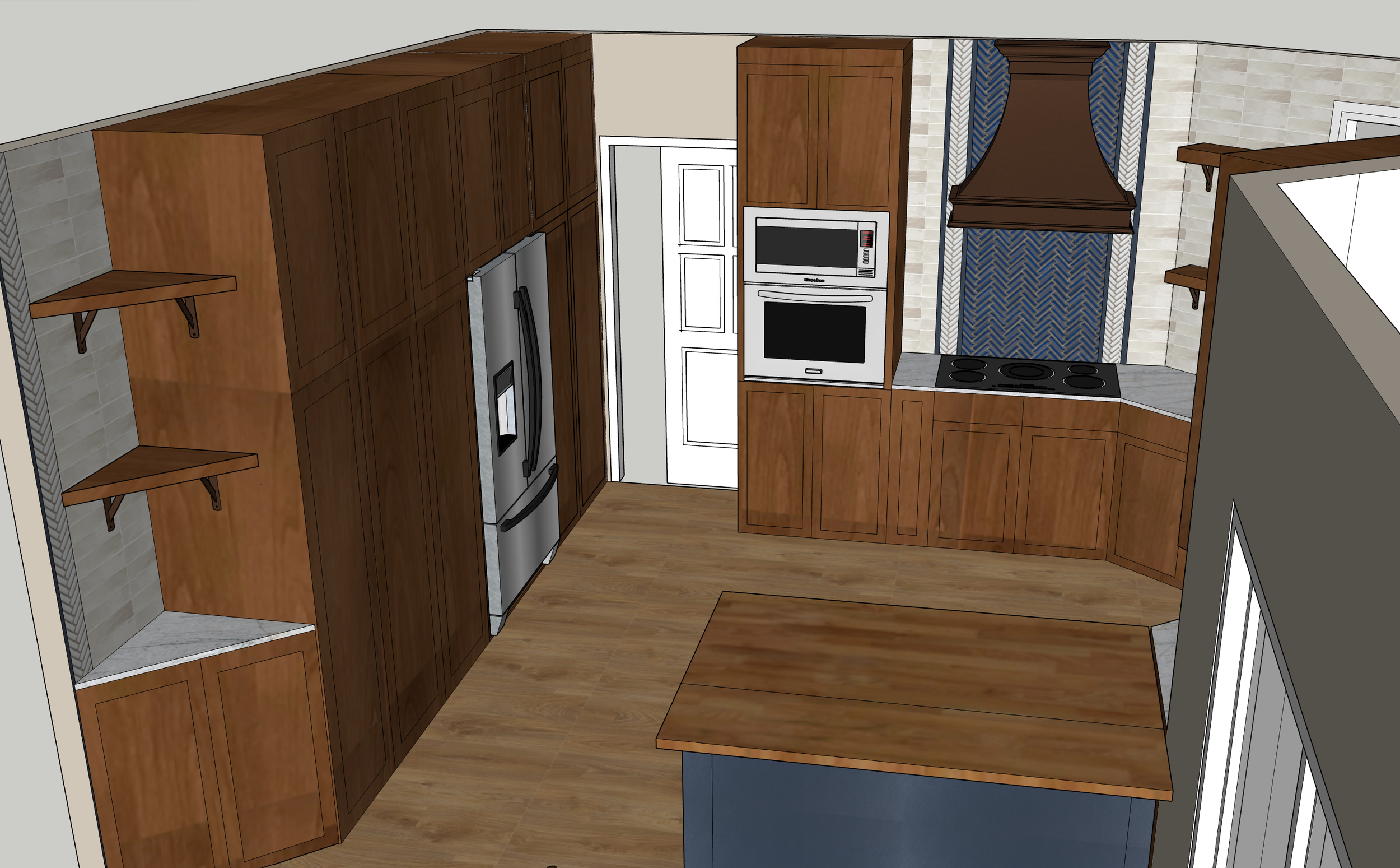 Transitional Kitchen Render