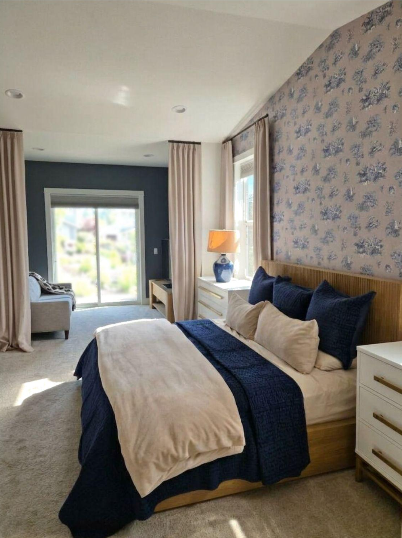 Subtle Statement Primary Bedroom