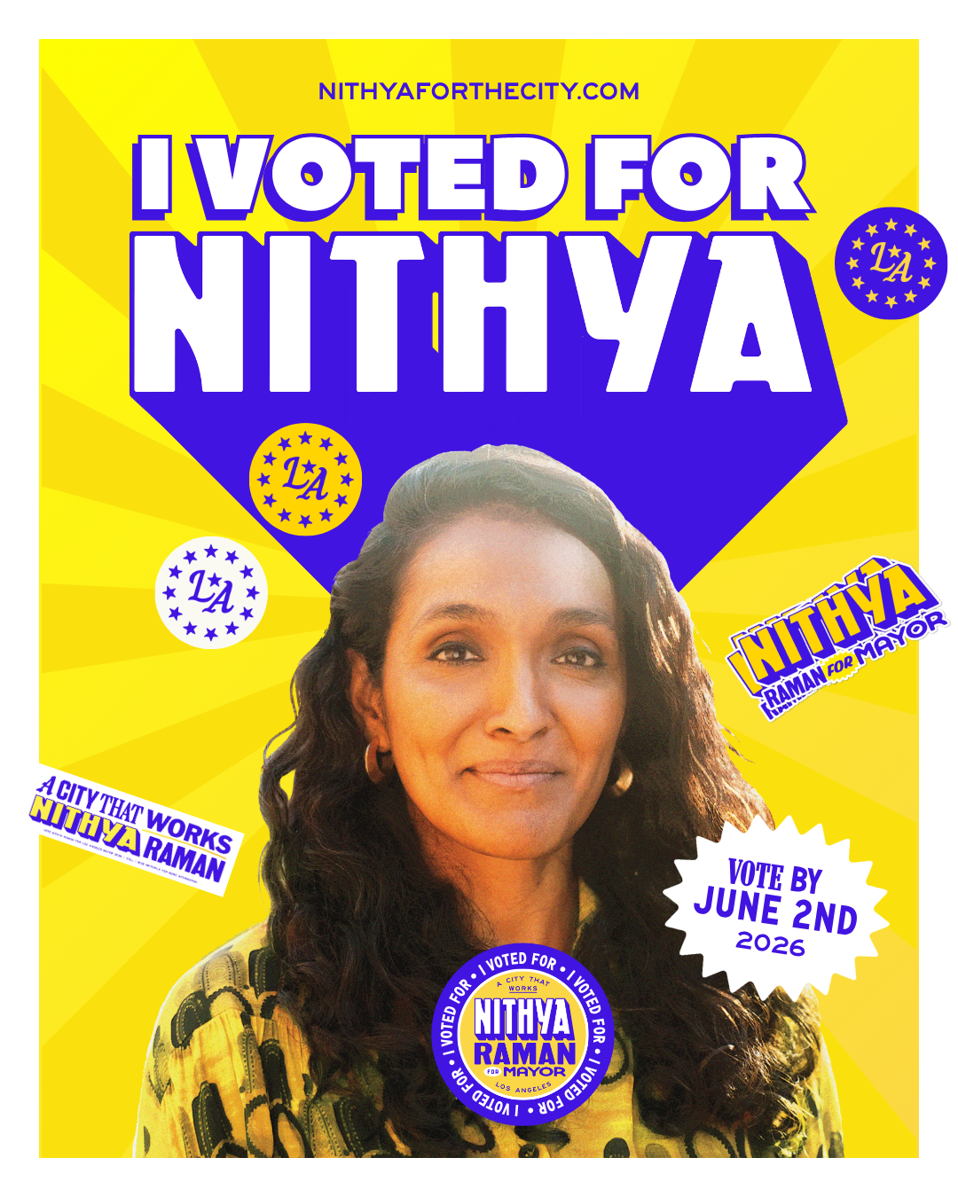 I Voted For Nithya (Post) Yellow.png