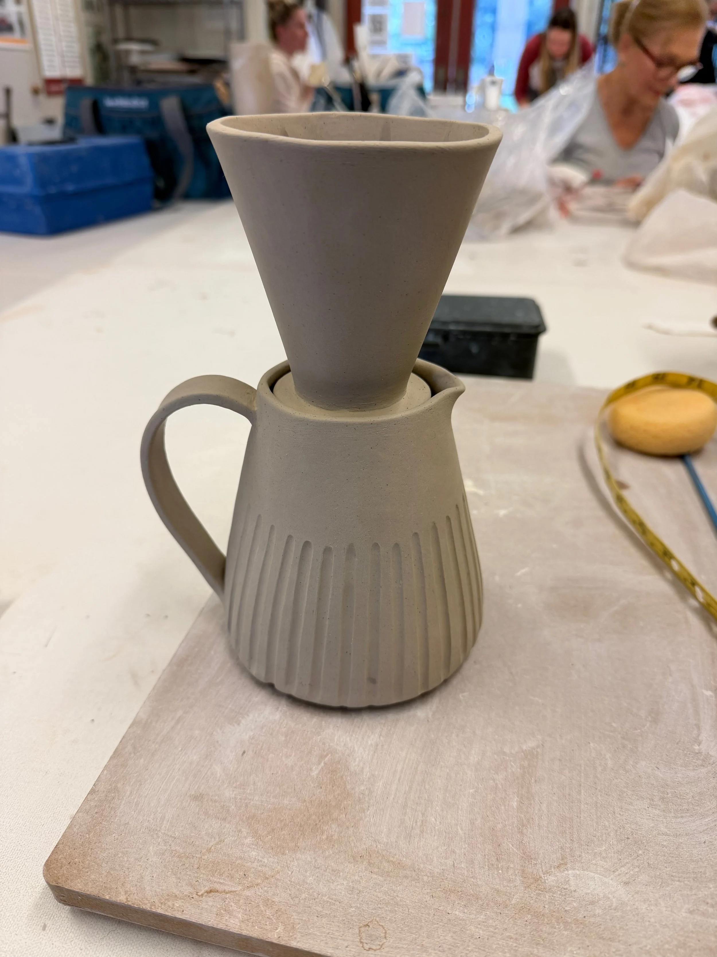 Handbuilt coffee dripper set