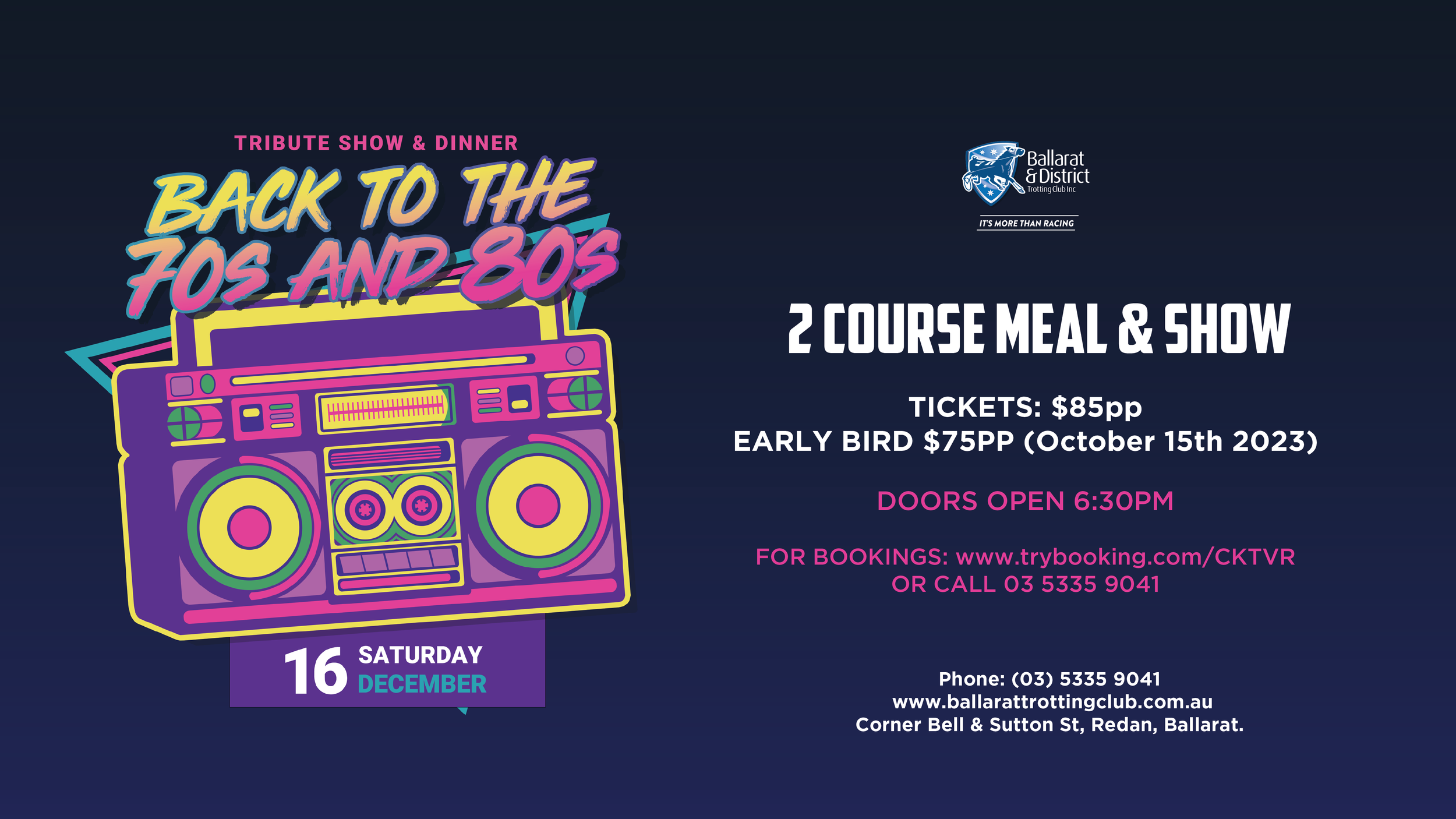Back to the 70s & 80s Tribute Show