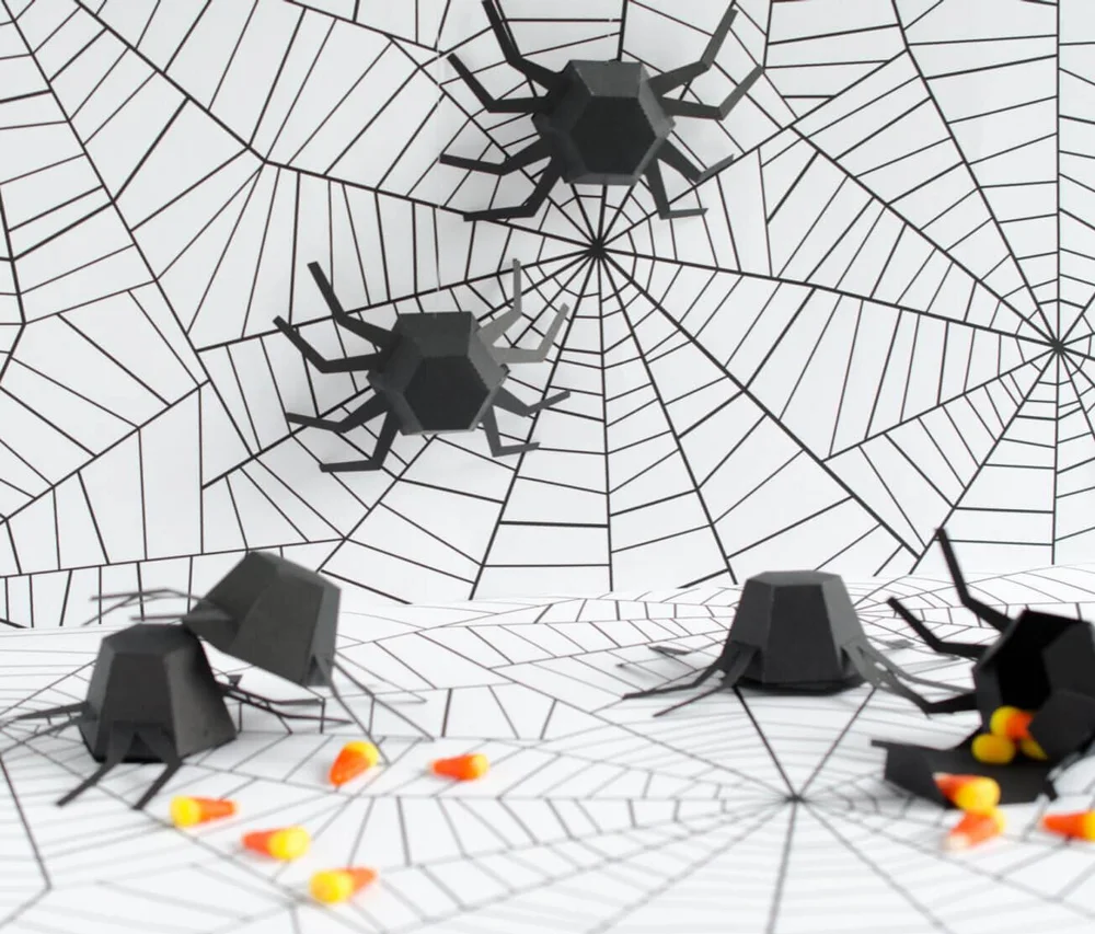 Paper Built Shop | Geometric Spiders
