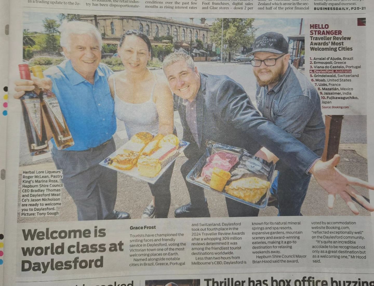 #Daylesford makes the cut for the worlds most welcoming cities, any wonder with friendly faces like butcher Jason at your service!