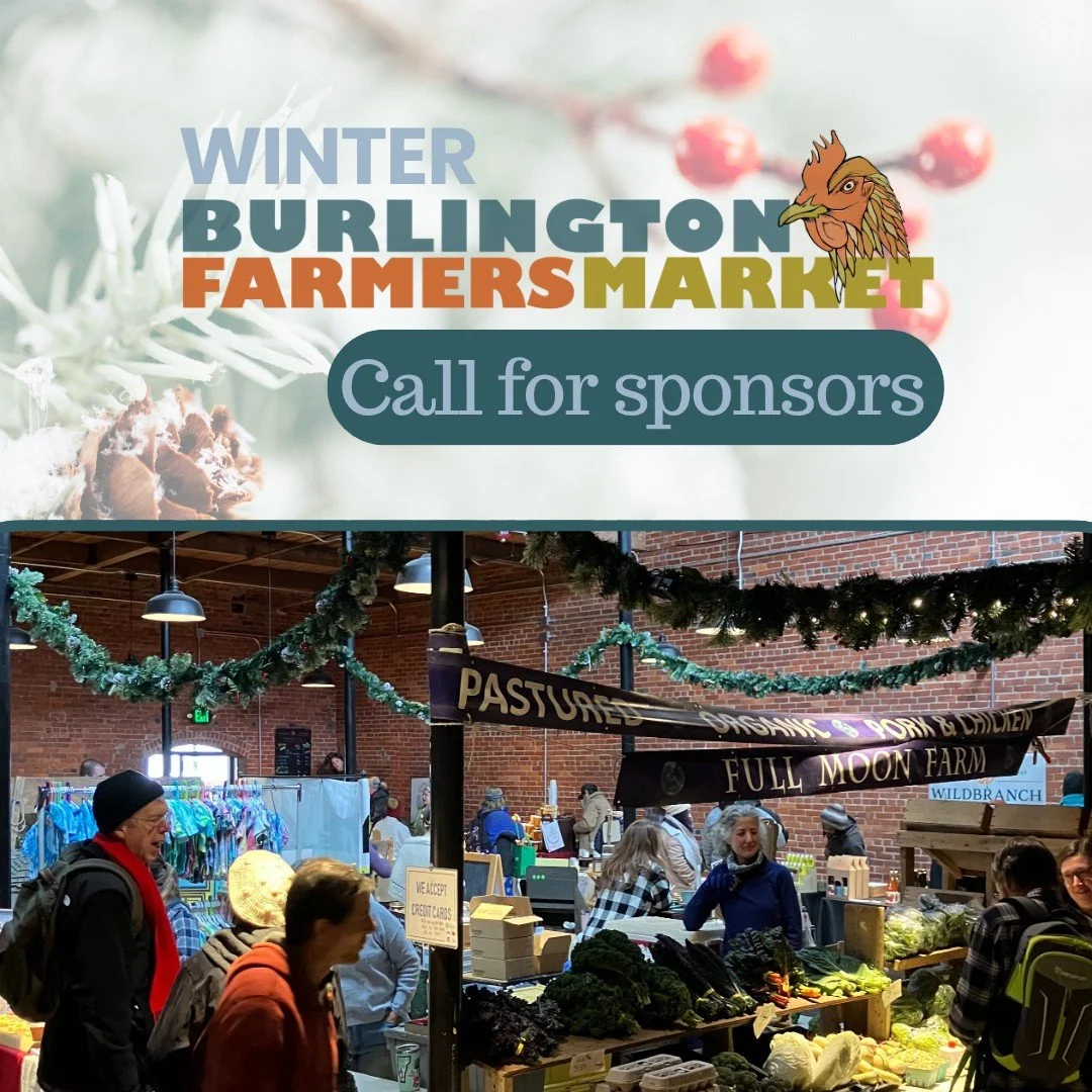 🌾 Sponsor the Winter Market! 🌾
This winter, join us in supporting local farms, food, and community! Each market draws 600+ shoppers, and with your help, we’ll reach even more.
Flexible sponsorships are available for every budget. Let’